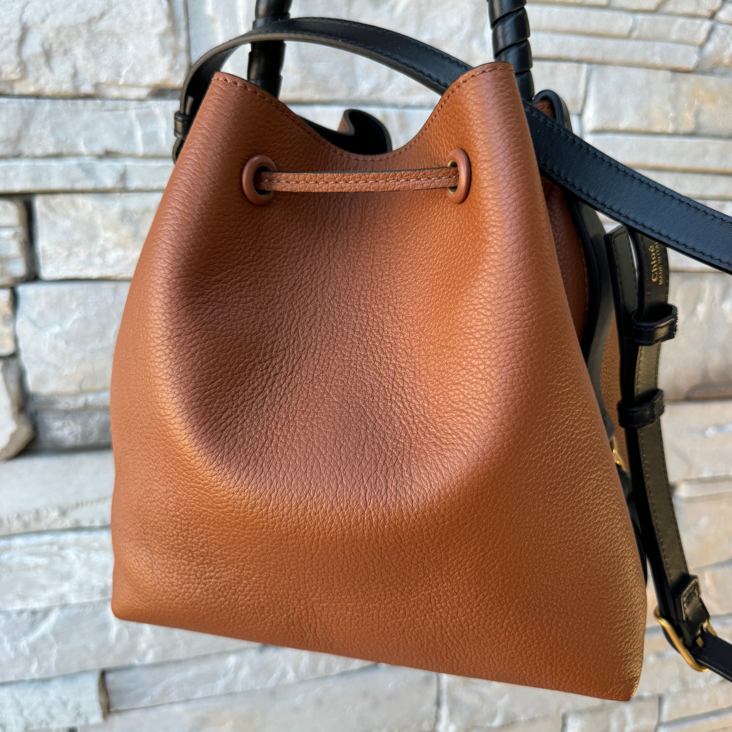 Chloé Marcie Leather Bucket Bag