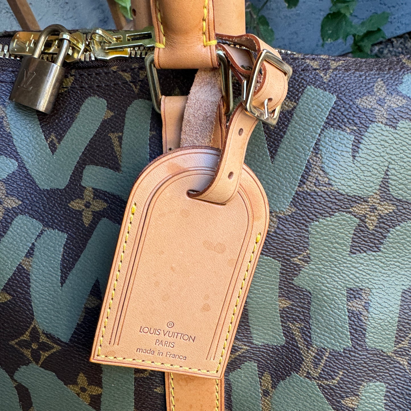 Louis Vuitton Limited Edition Monogram Graffiti 50 Keepall Duffel