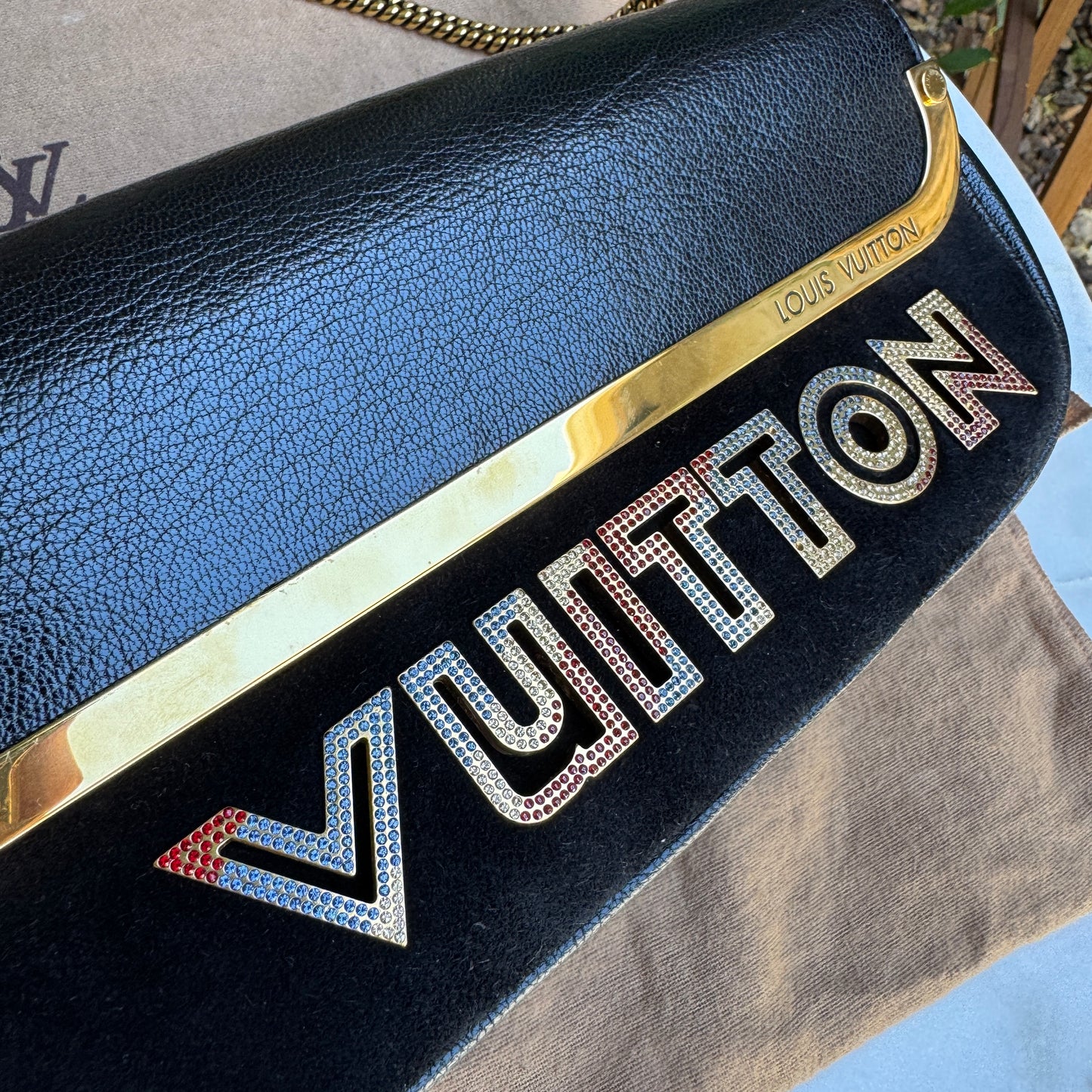 Louis Vuitton Avant Garde Leather Pochette Shoulder Bag