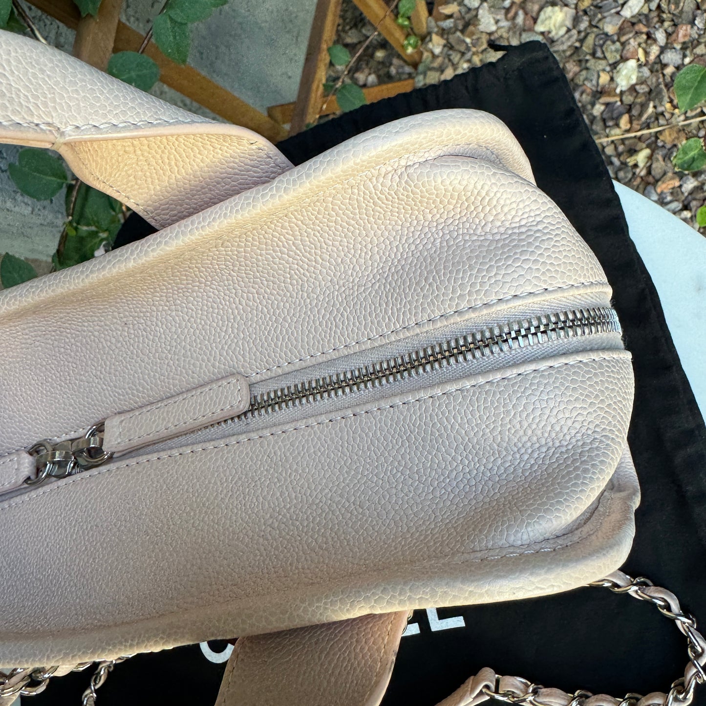 Chanel Small Deauville Caviar Bowling Bag