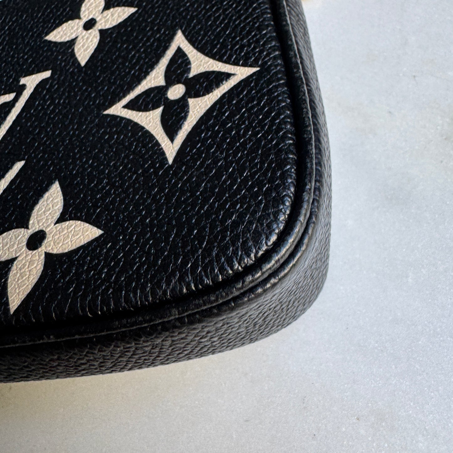 Louis Vuitton Monogram Empreinte Giant Bicolor Mini Pochette Accessoires