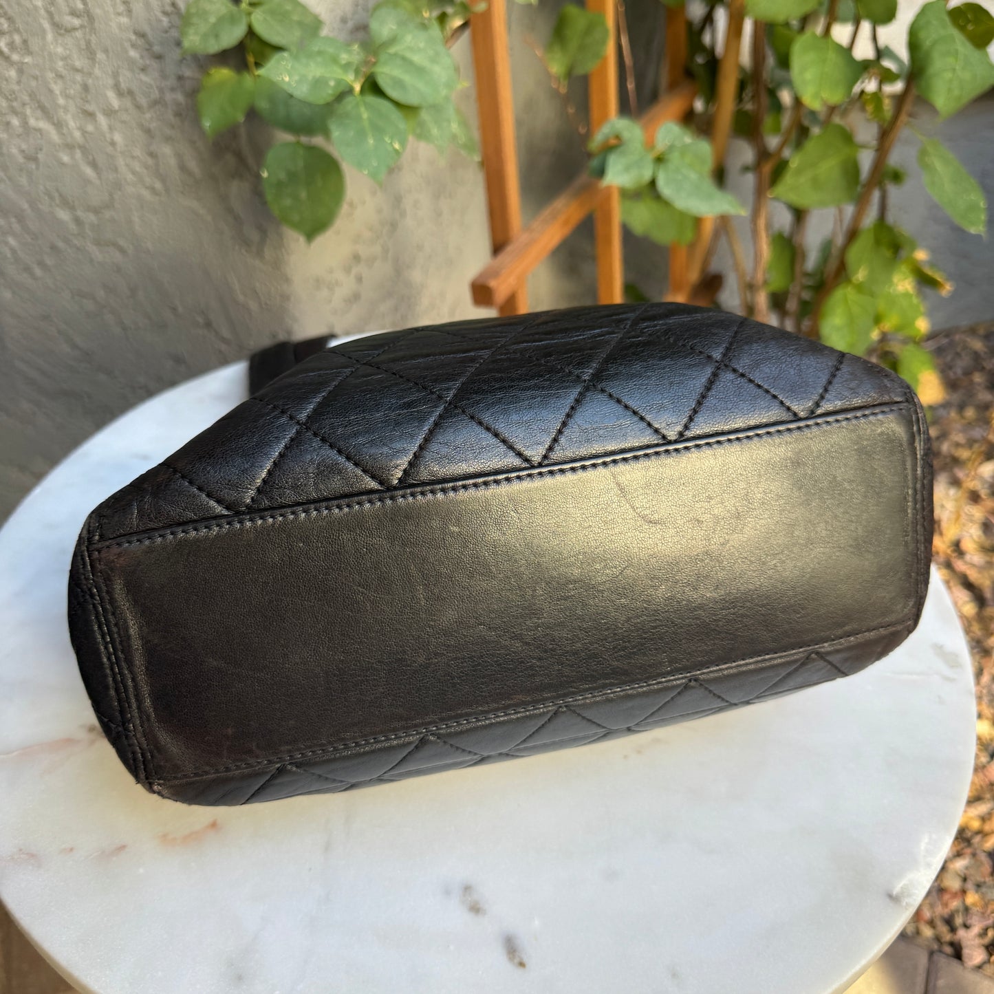 Chanel Quilted Lambskin Leather Vintage CC Flap Shoulder Bag