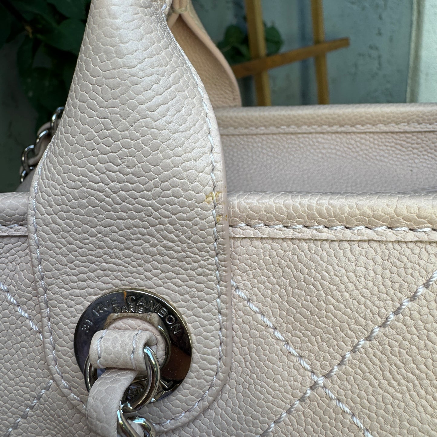 Chanel Small Deauville Caviar Bowling Bag