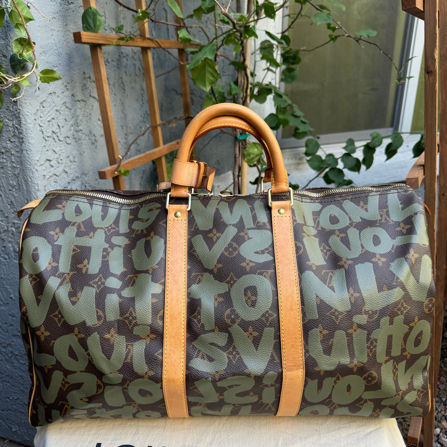 Louis Vuitton Limited Edition Monogram Graffiti 50 Keepall Duffel