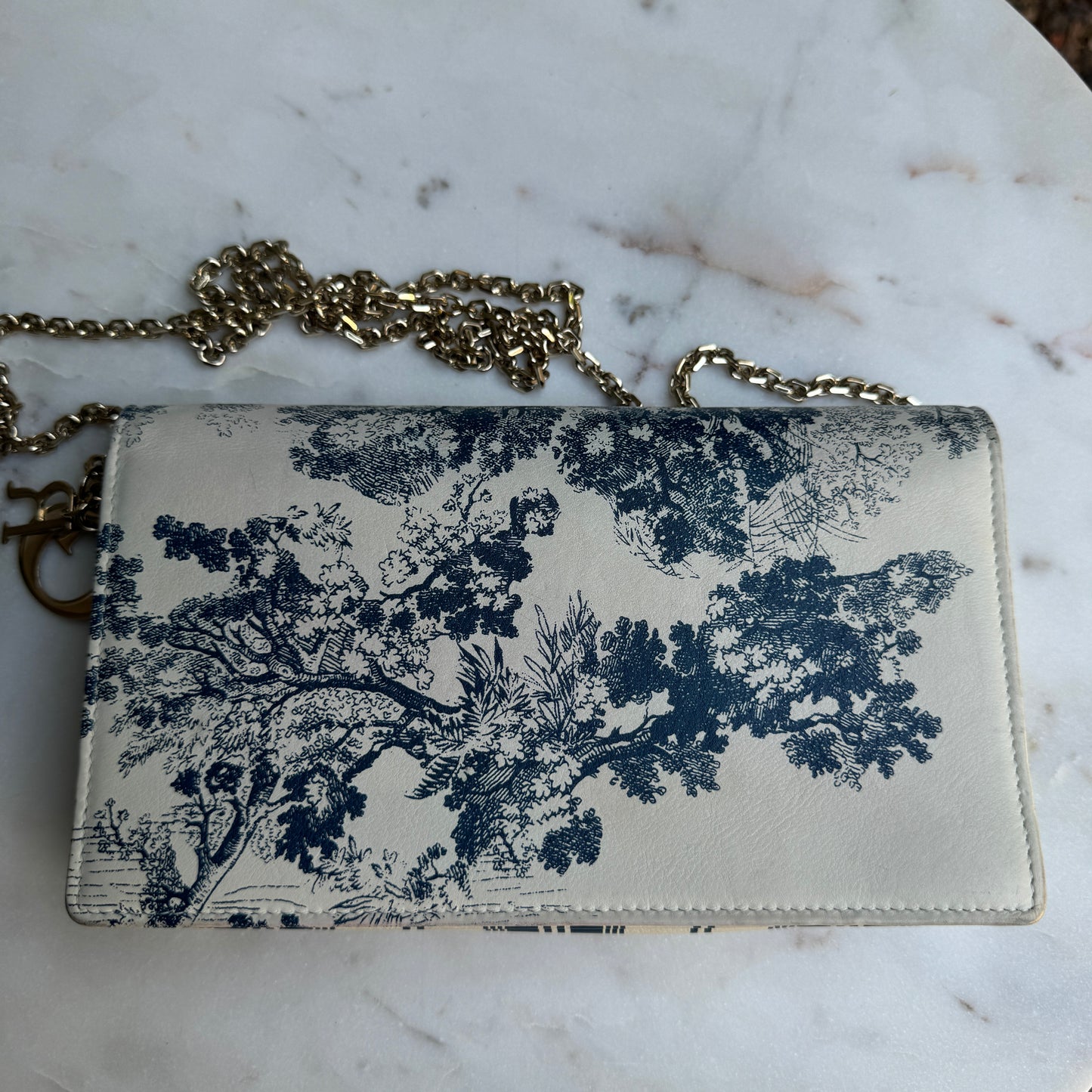 Christian Dior Toile De Jouy Chain Crossbody