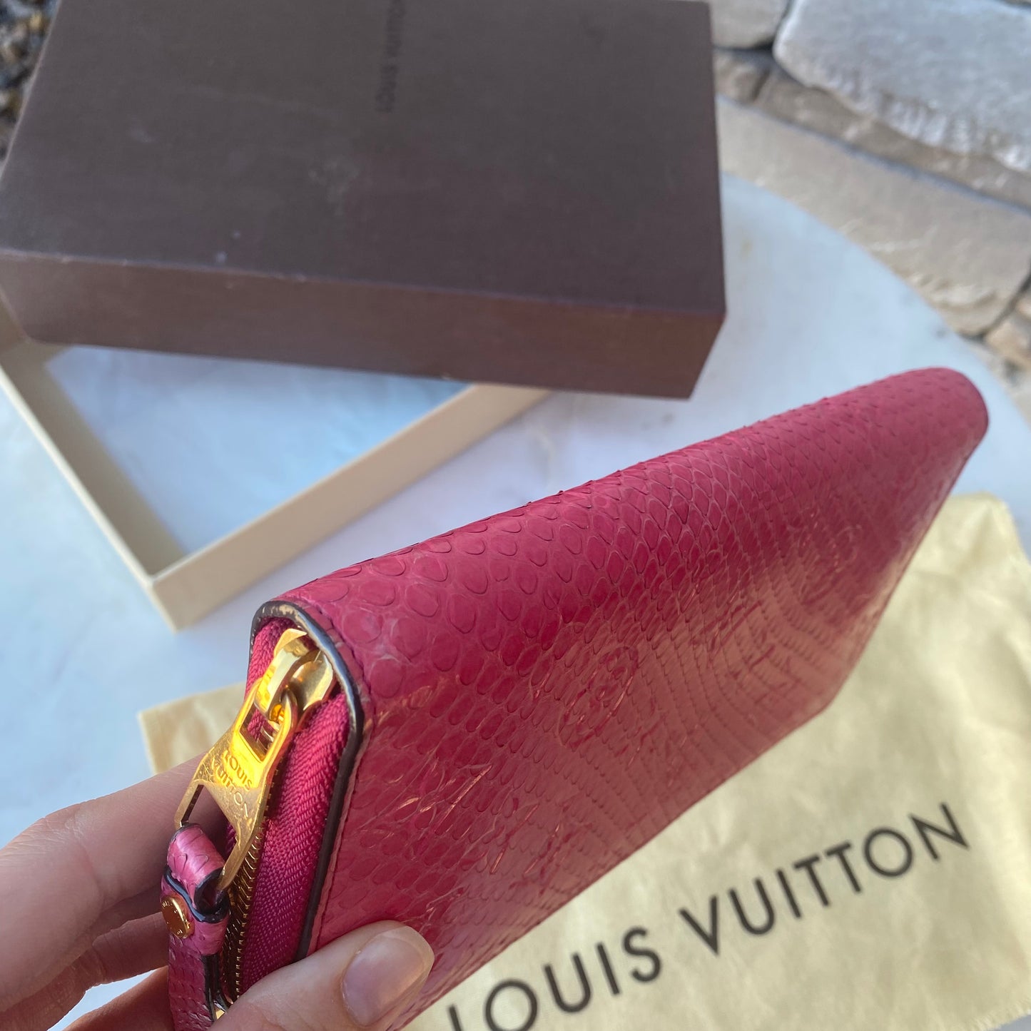 Louis Vuitton Python Zippy Wallet
