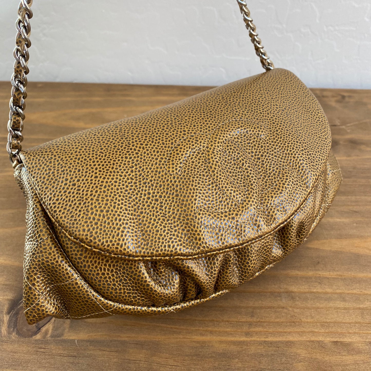 Chanel Caviar Half Moon Crossbody