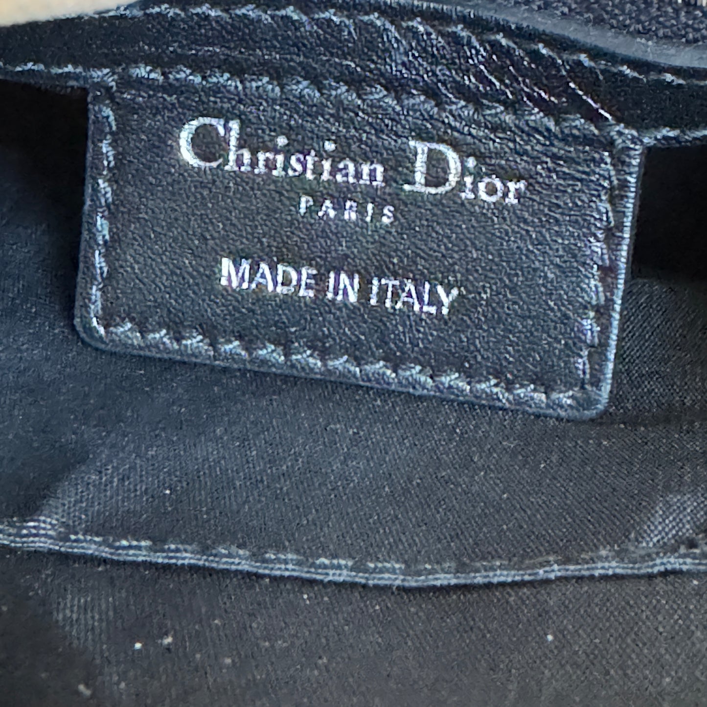 Christian Dior Panarea Cannage Quilt Canvas Crossbody