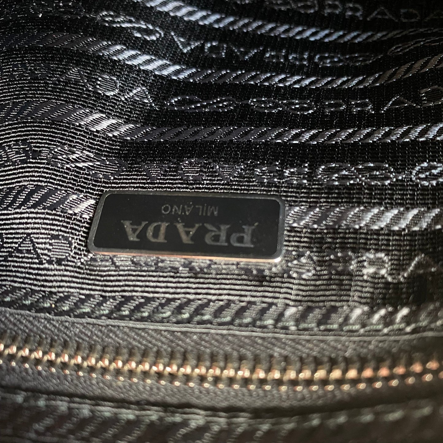 Prada Nylon Quilted Convertible Pochette Chain Crossbody