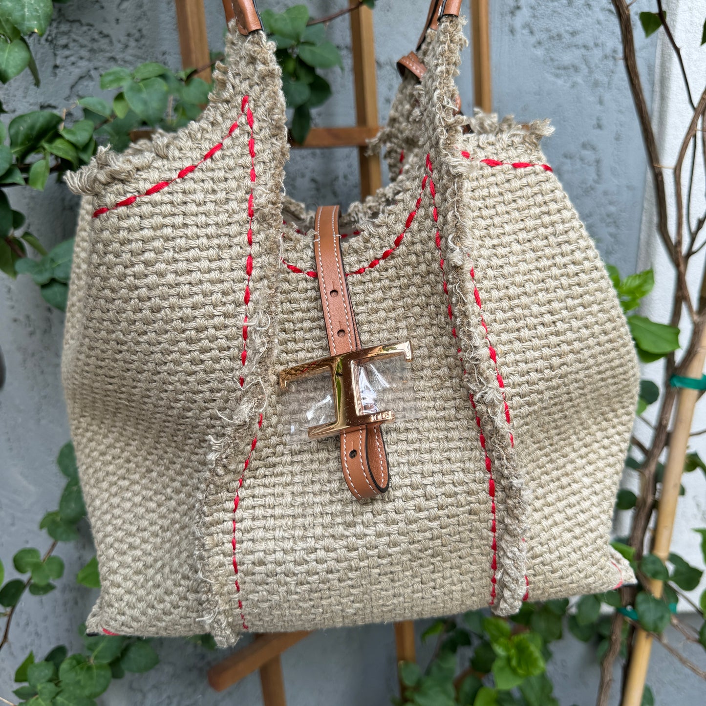 Tod’s T Timeless Hammock Tote Bag with Pouch
