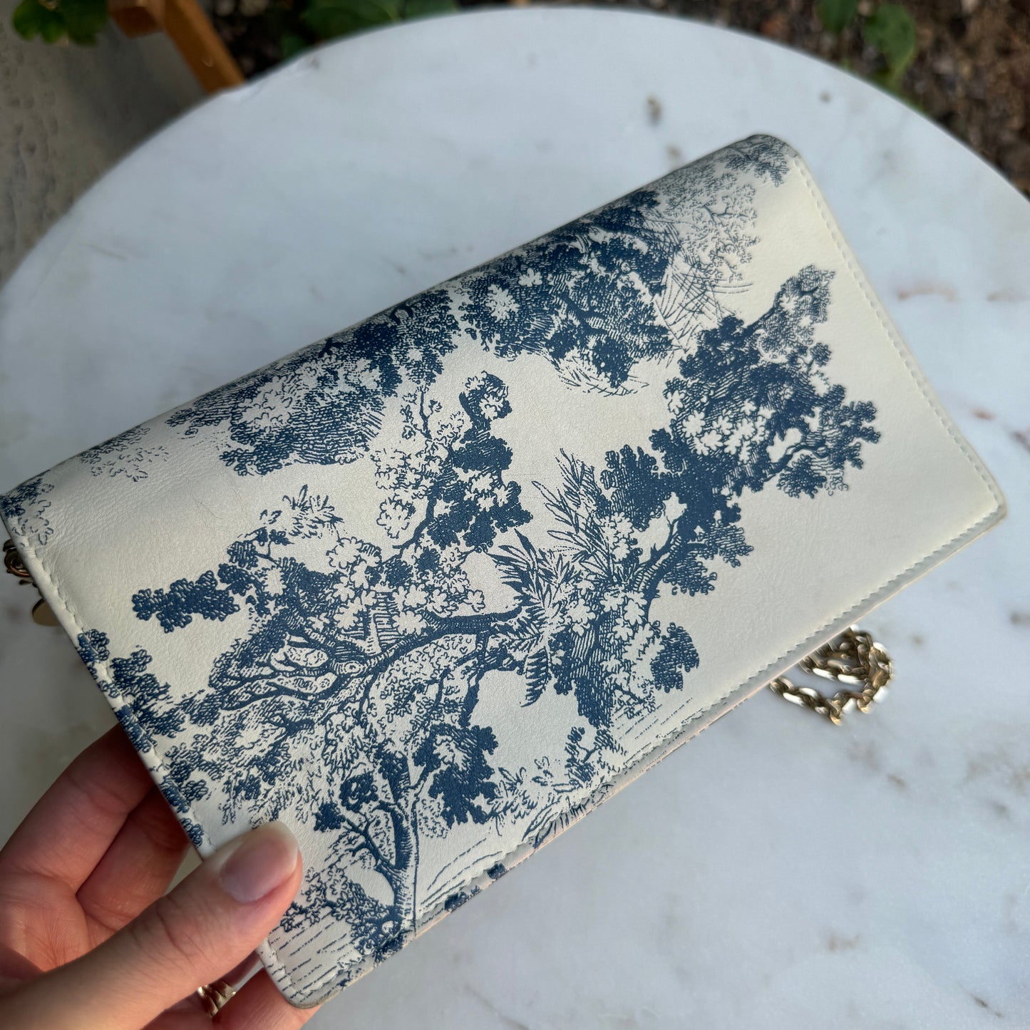Christian Dior Toile De Jouy Chain Crossbody