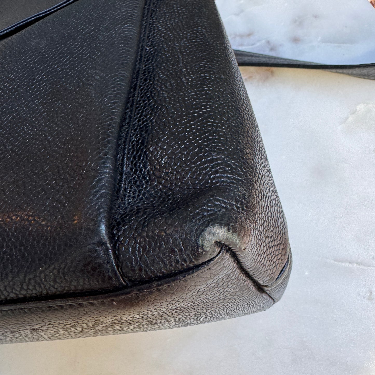 Chanel Caviar Leather Vintage CC Pocket Shoulder Bag