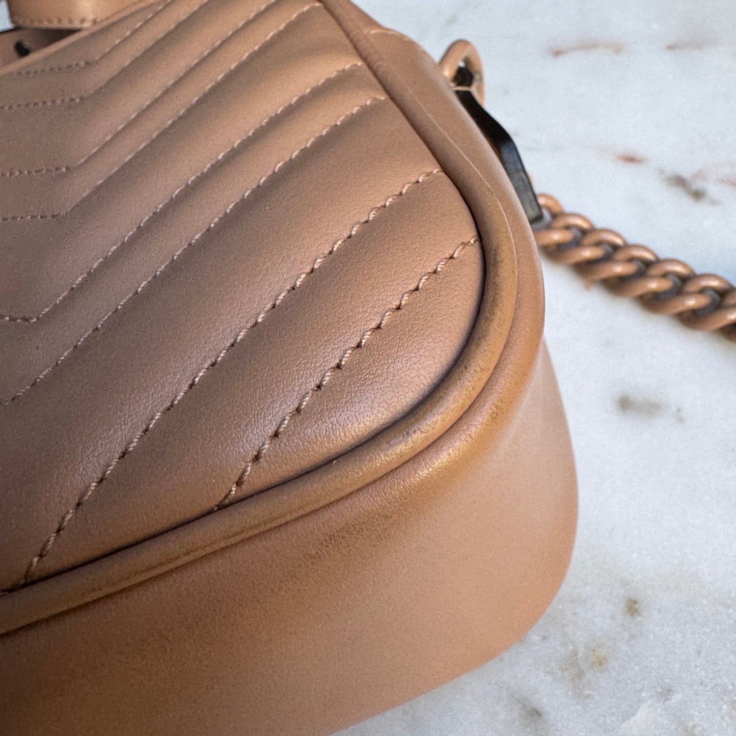 Gucci GG Small Matelassé Marmont Crossbody