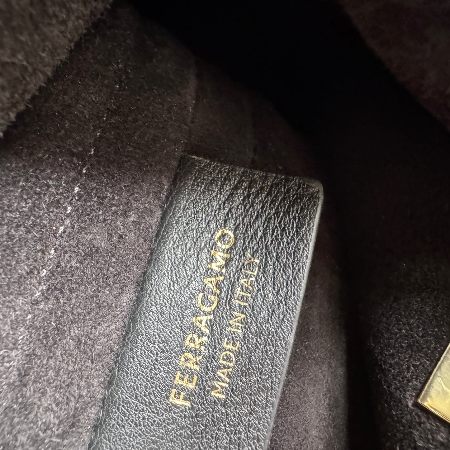 Ferragamo Archive Gancio Leather Hobo