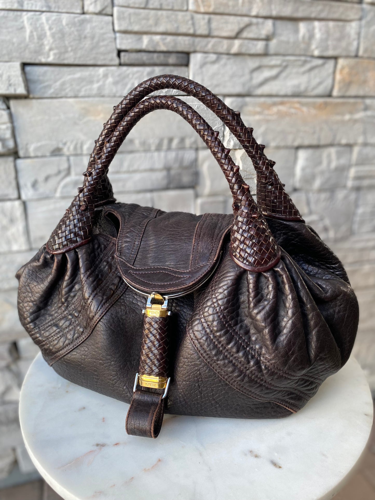 Fendi Leather Spy Bag