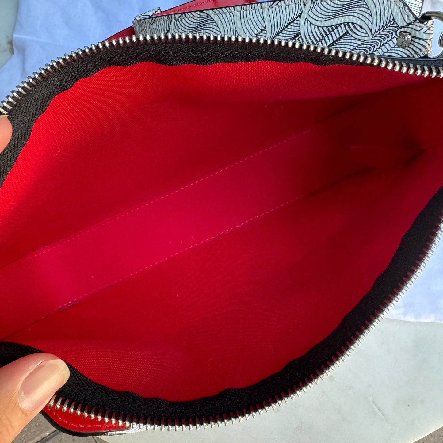 Christian Louboutin Loubila Hybrid Monogram Pouch Crossbody
