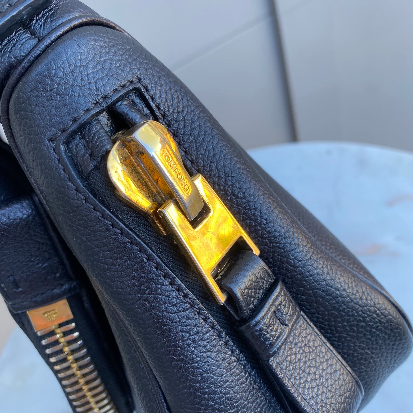 Tom Ford Pebbled Leather Jennifer Crossbody