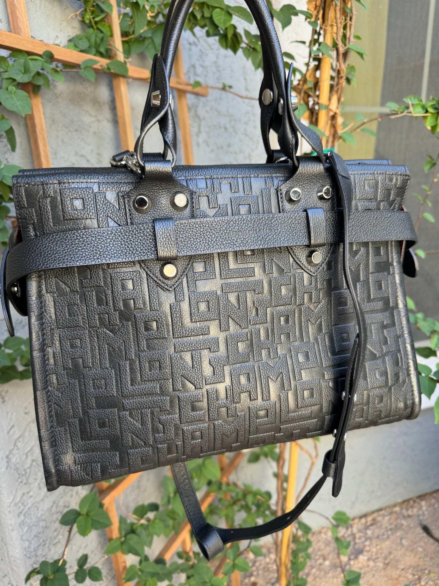 Longchamp La Voyaguese Large Leather Tote