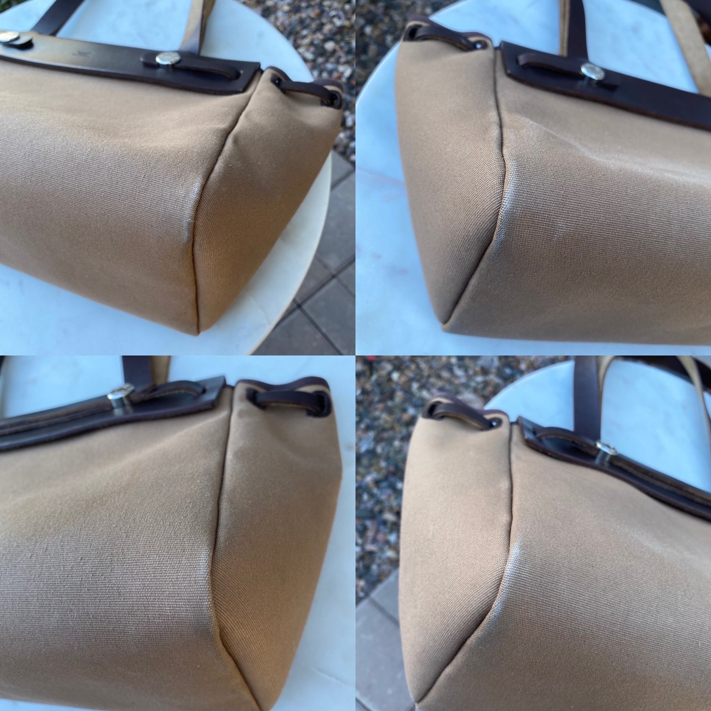 Hermès Herbag Toile Cabas PM Shoulder Bag