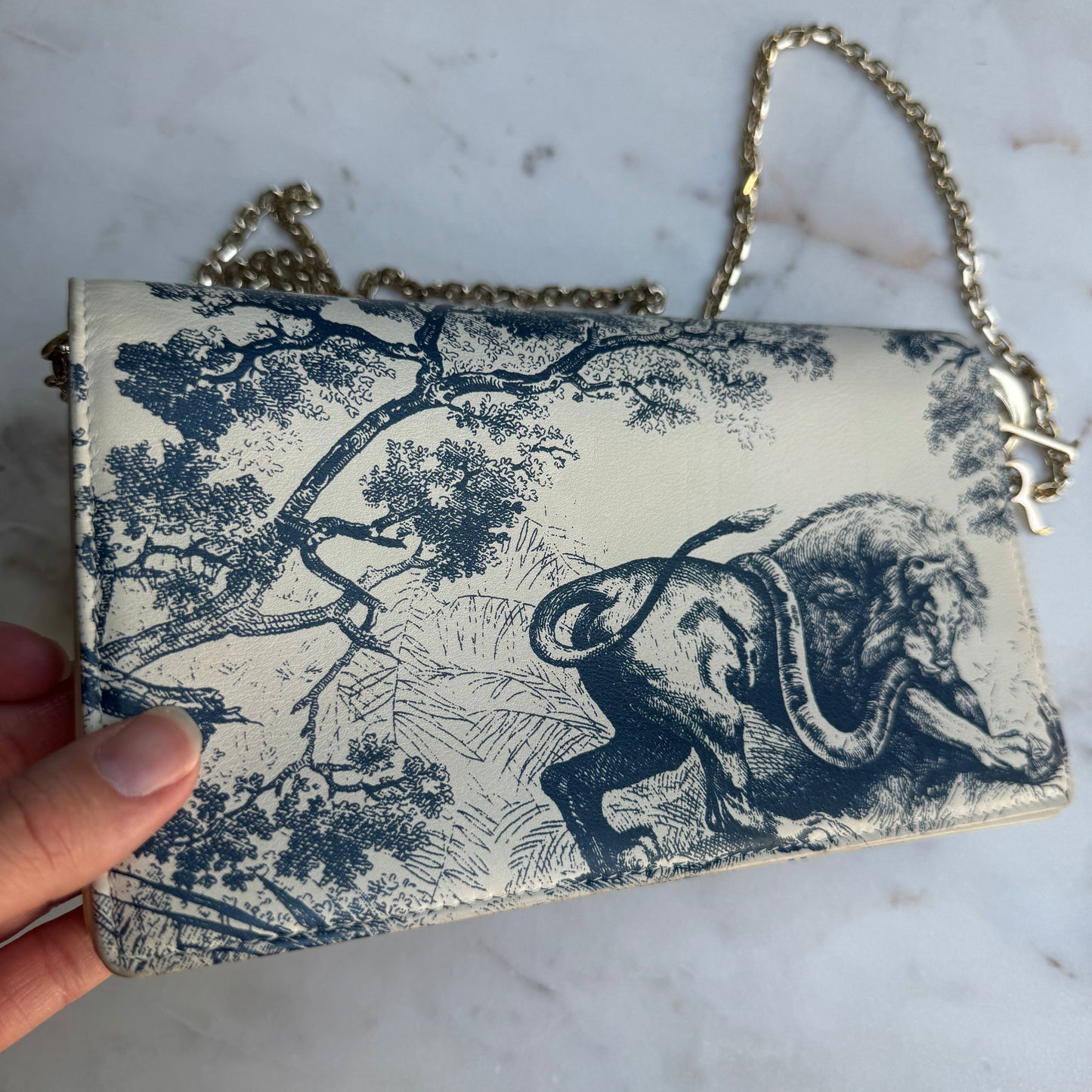 Christian Dior Toile De Jouy Chain Crossbody