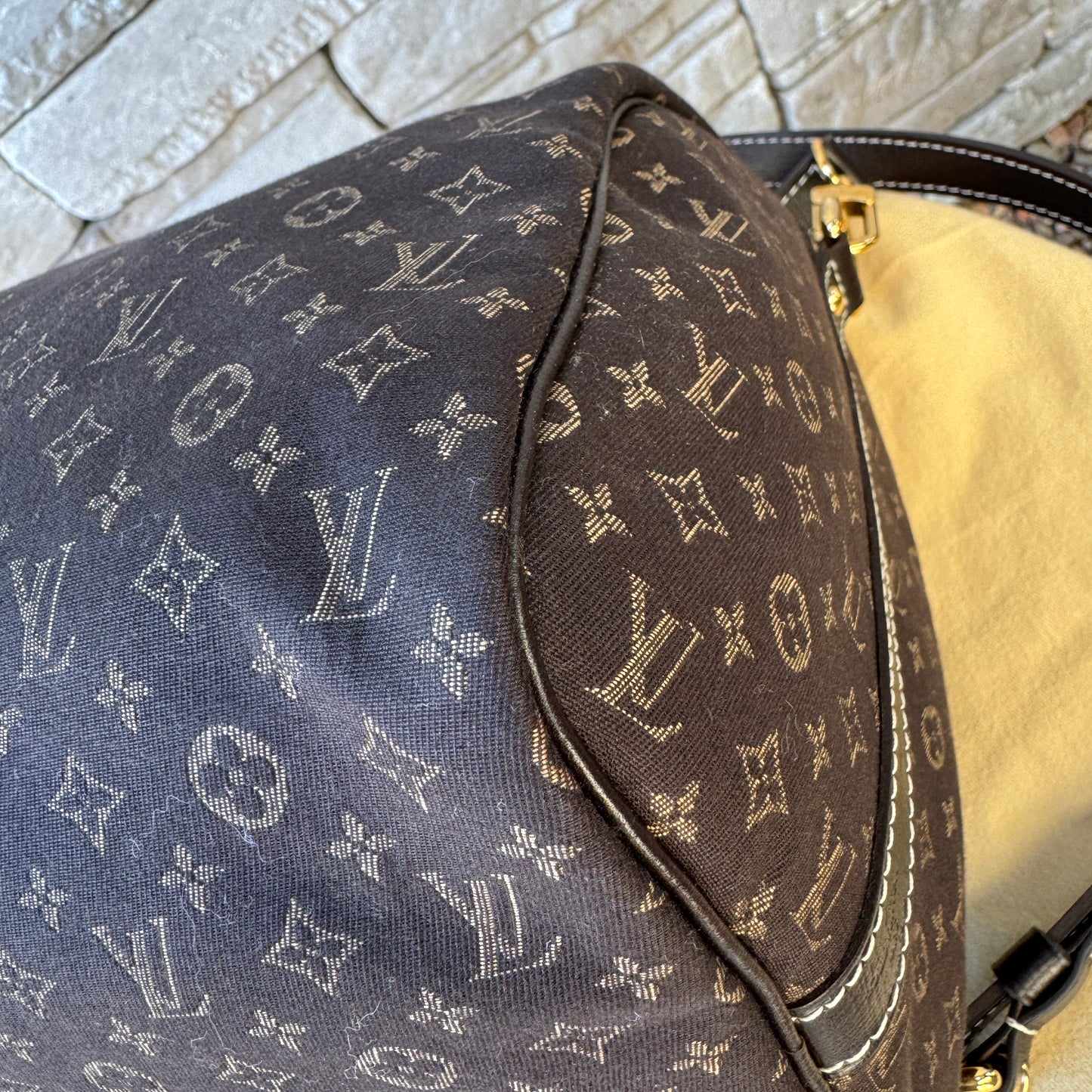Louis Vuitton Monogram Mini Lin Speedy Bandouliere 30
