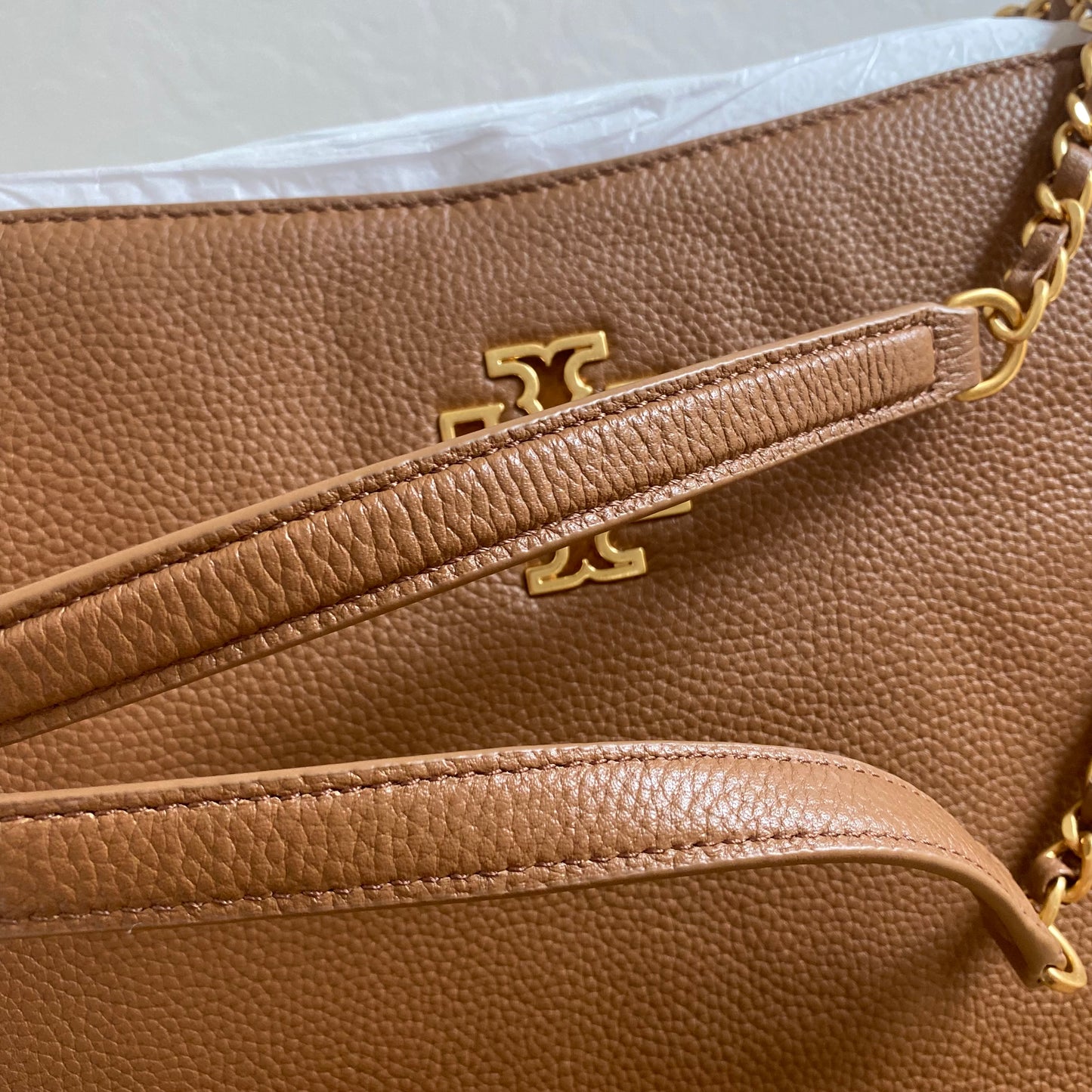 Tory Burch Britten Triple Compartment Leather Tote
