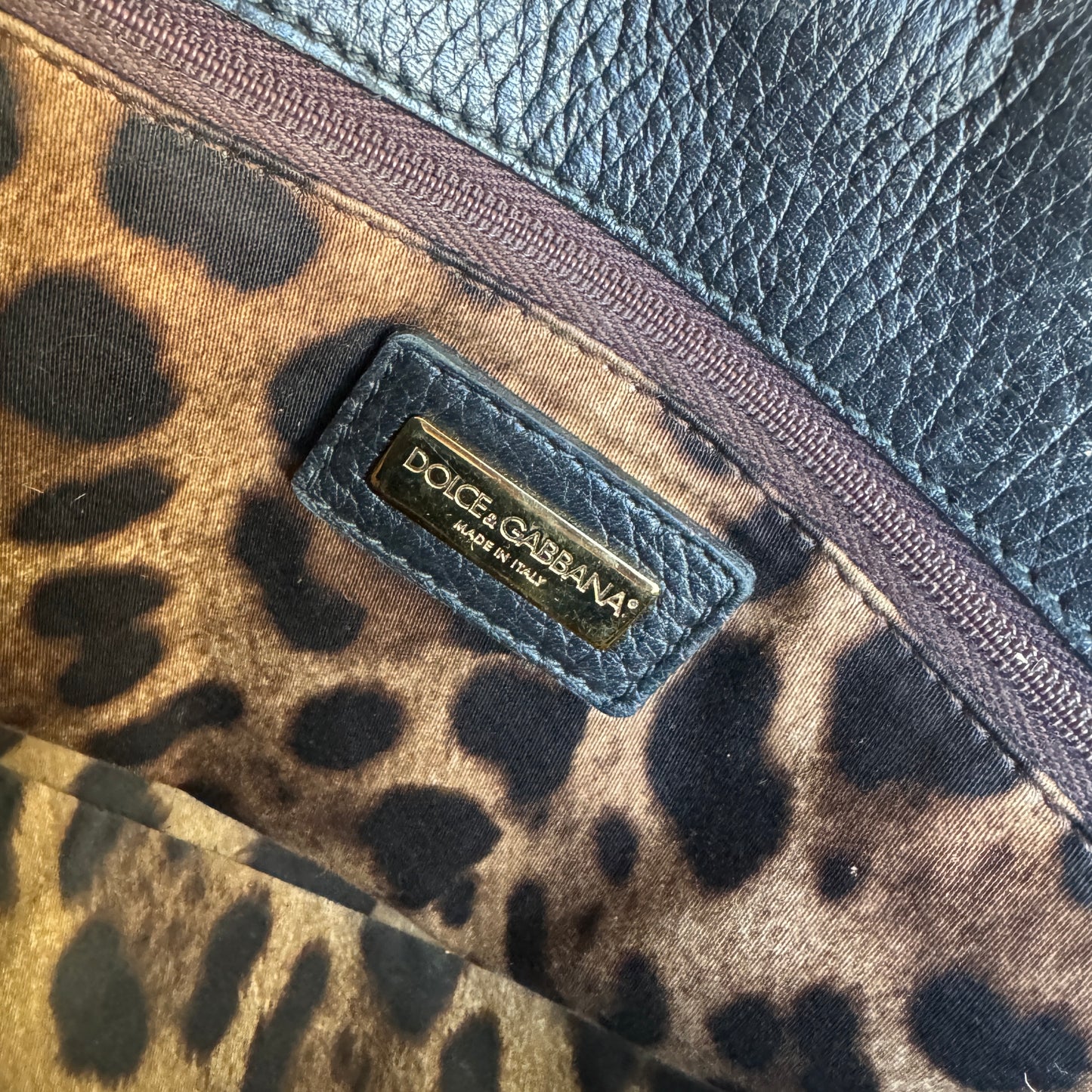 Dolce & Gabbana Large Leather Sicily Shoulder Bag