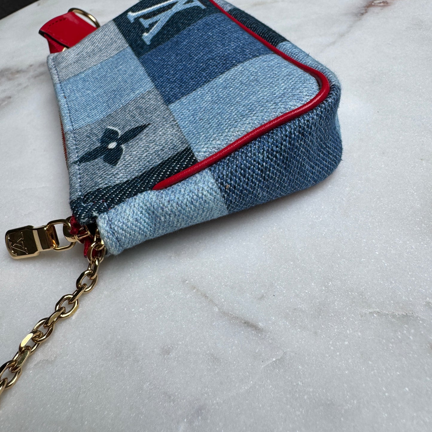 Louis Vuitton Monogram Denim Micro Pochette Accessoires