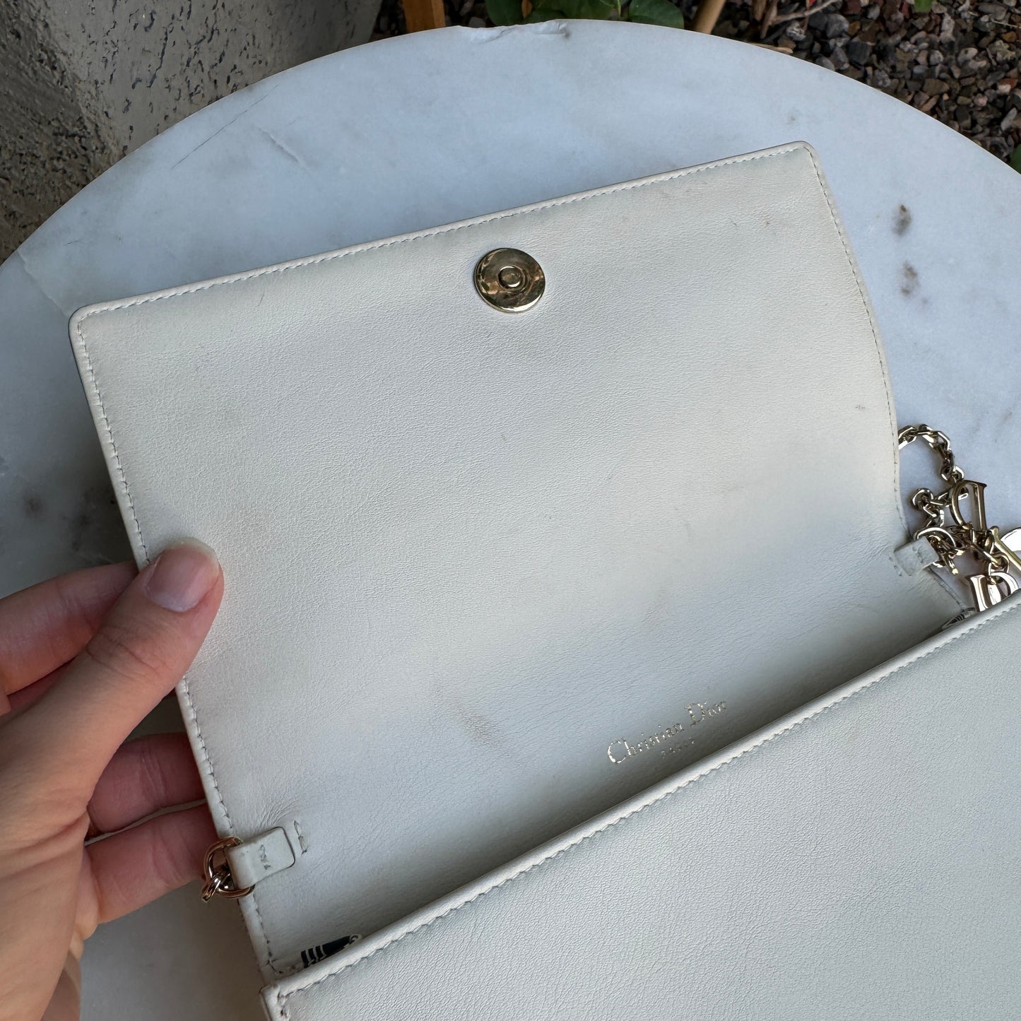 Christian Dior Toile De Jouy Chain Crossbody