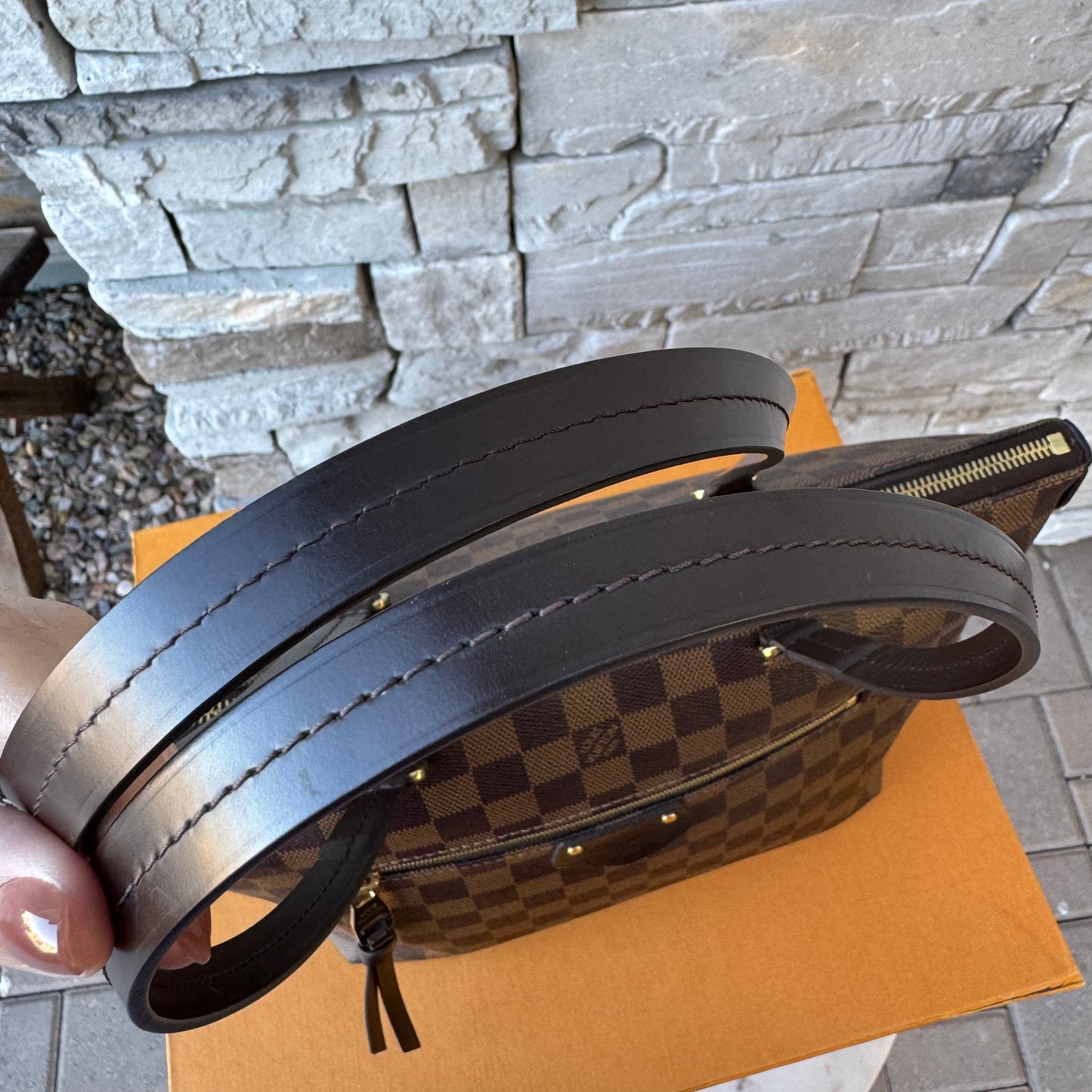 Louis Vuitton Iena PM Damier Ebene Tote