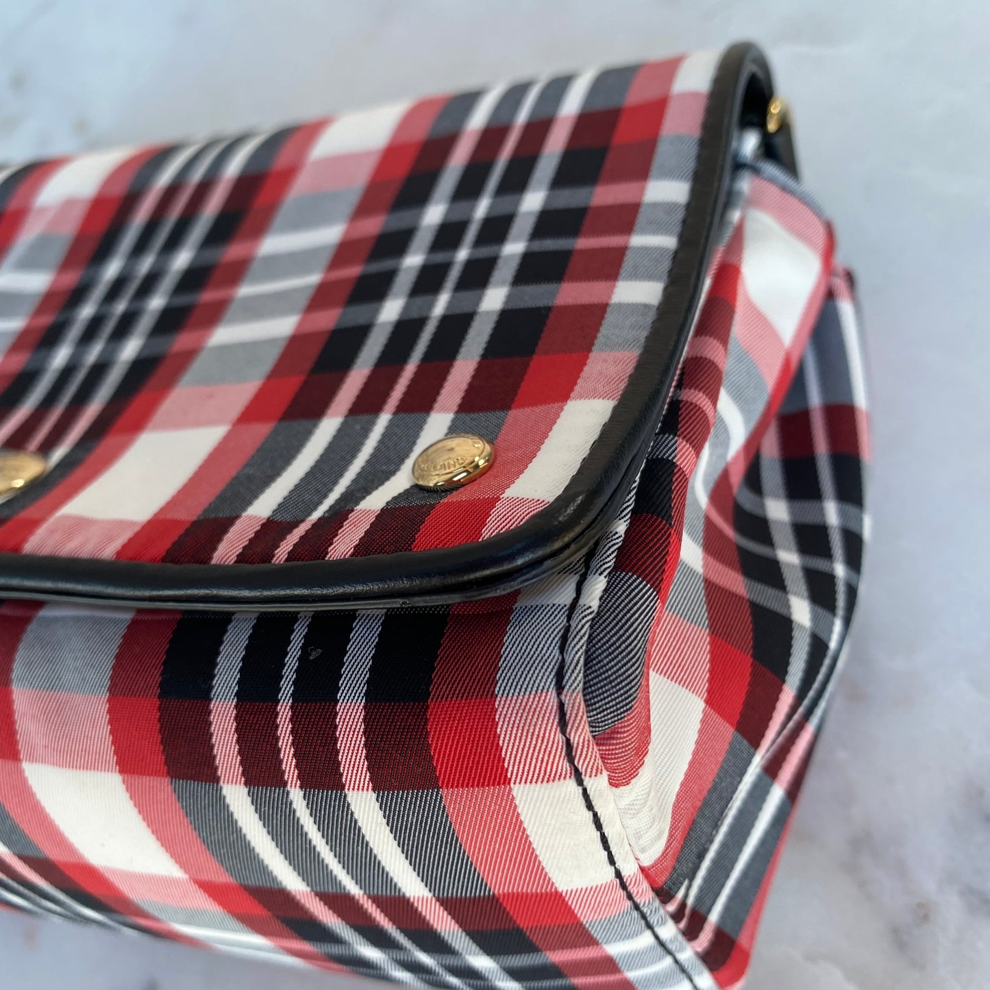 Burberry Red Check Hackberry Tartan Nylon Crossbody