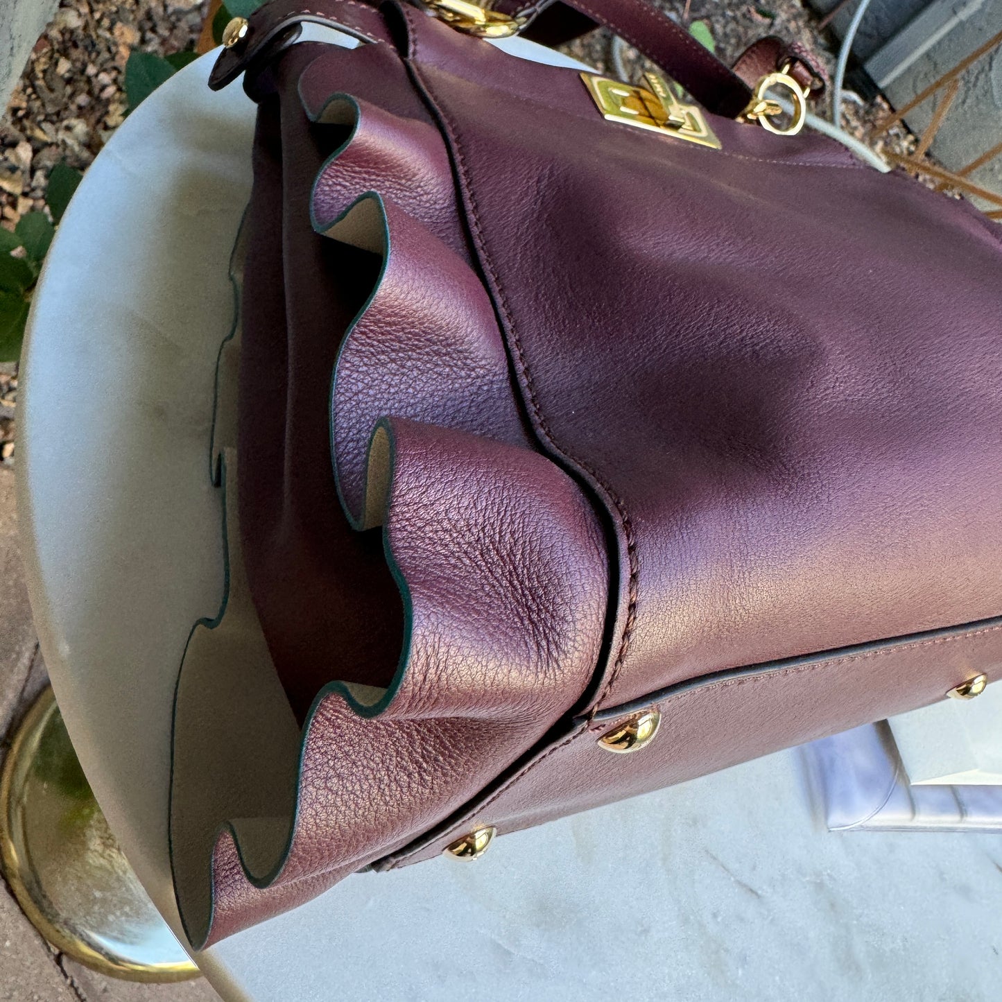 Fendi Vitello Seta Waves Medium Peekaboo