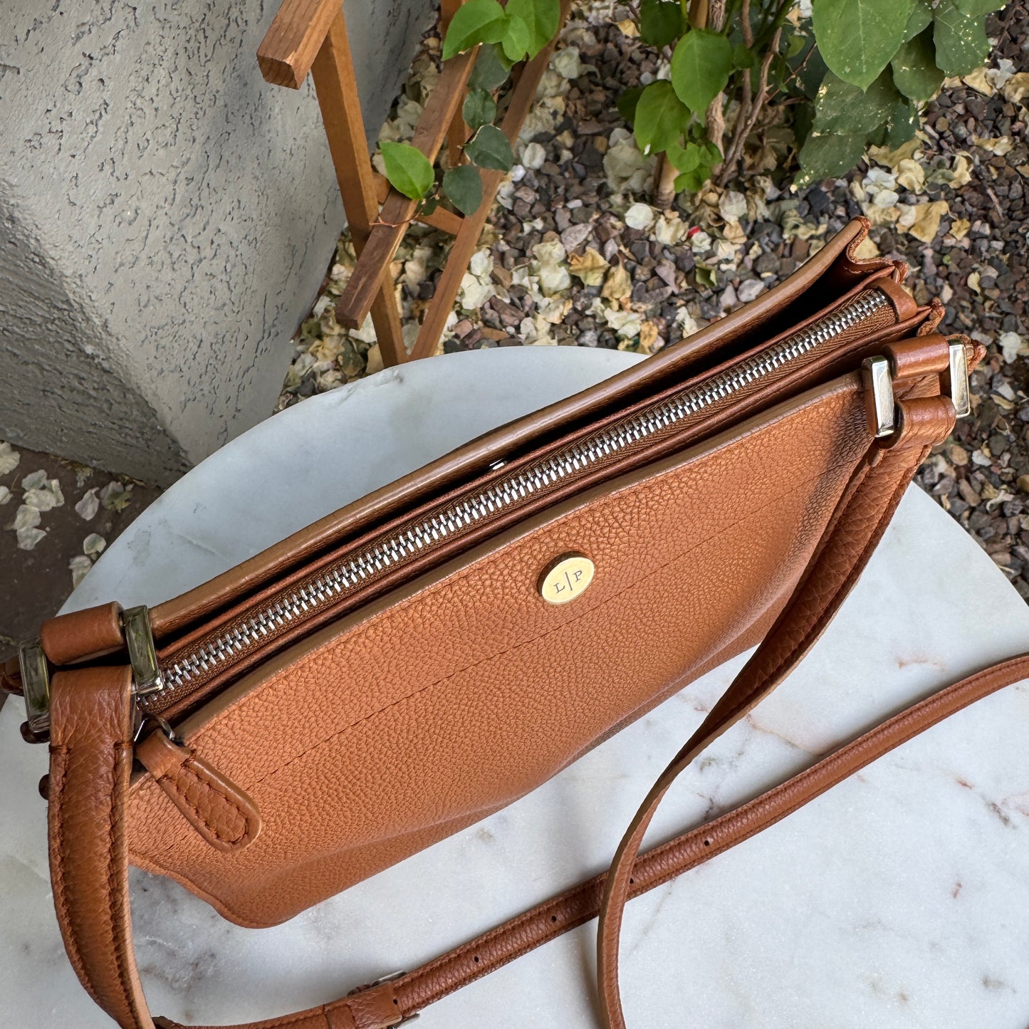 Loro Piana Milky Way Odessa Leather Crossbody
