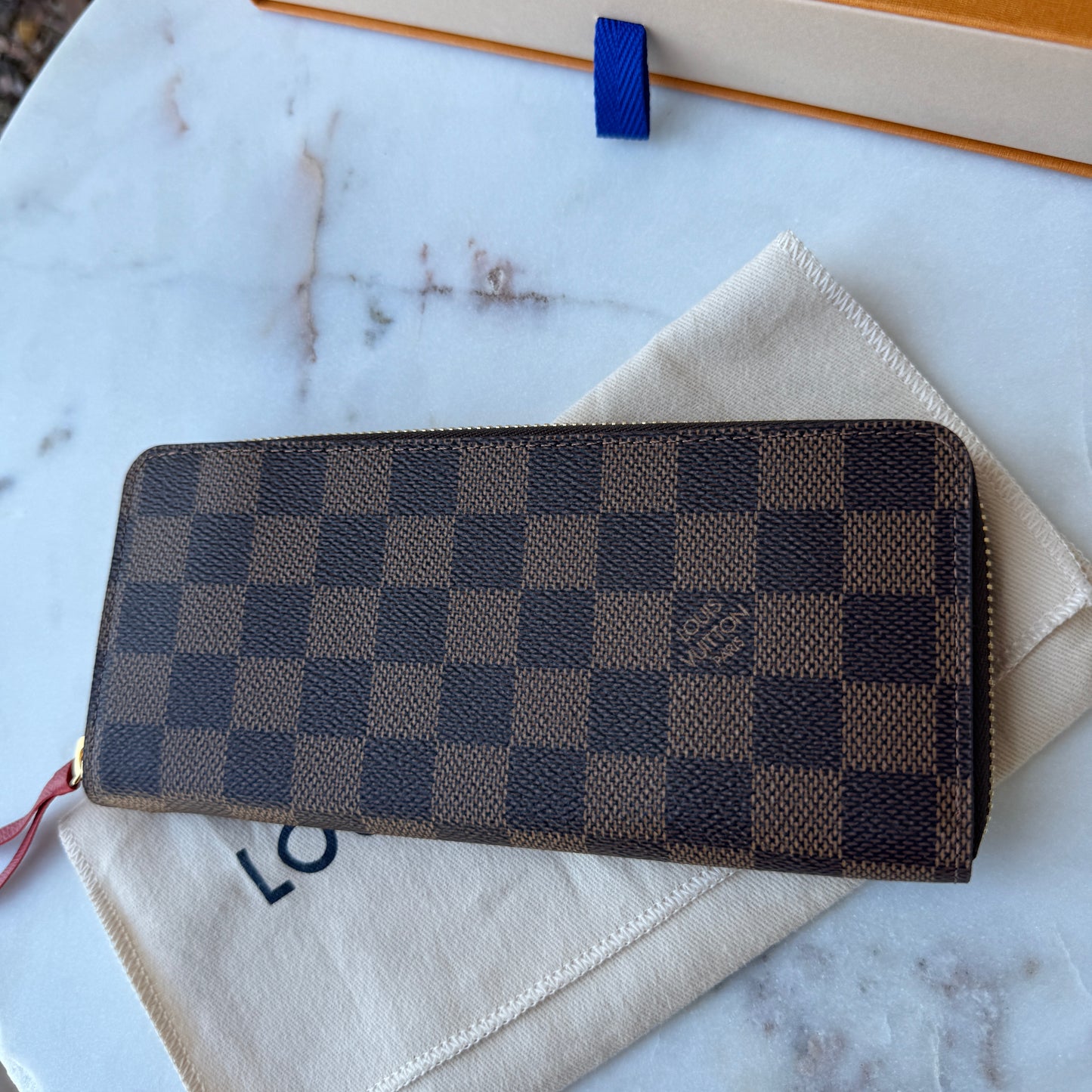 Louis Vuitton Damier Ebene Clemence Wallet