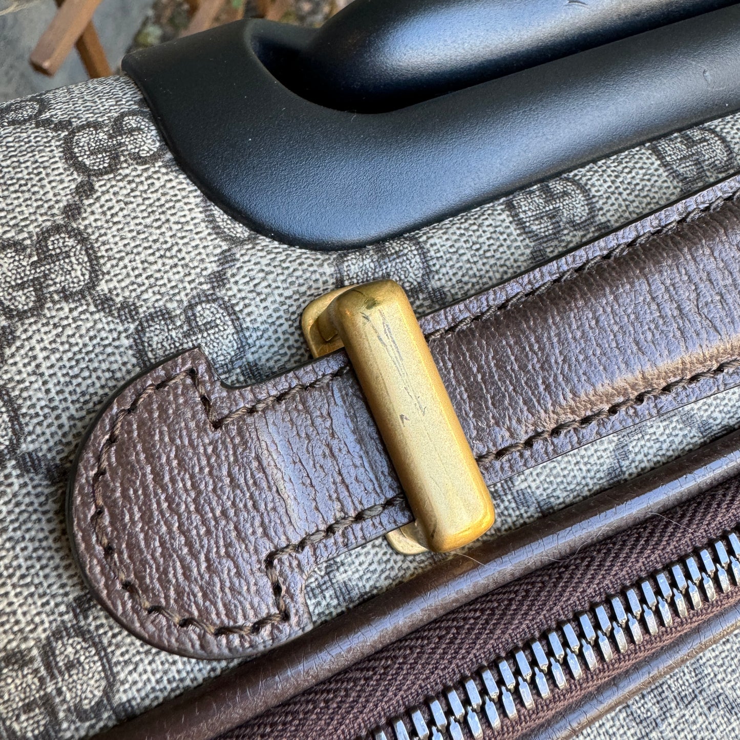 Gucci Savoy Small Monogram Trolley Suitcase