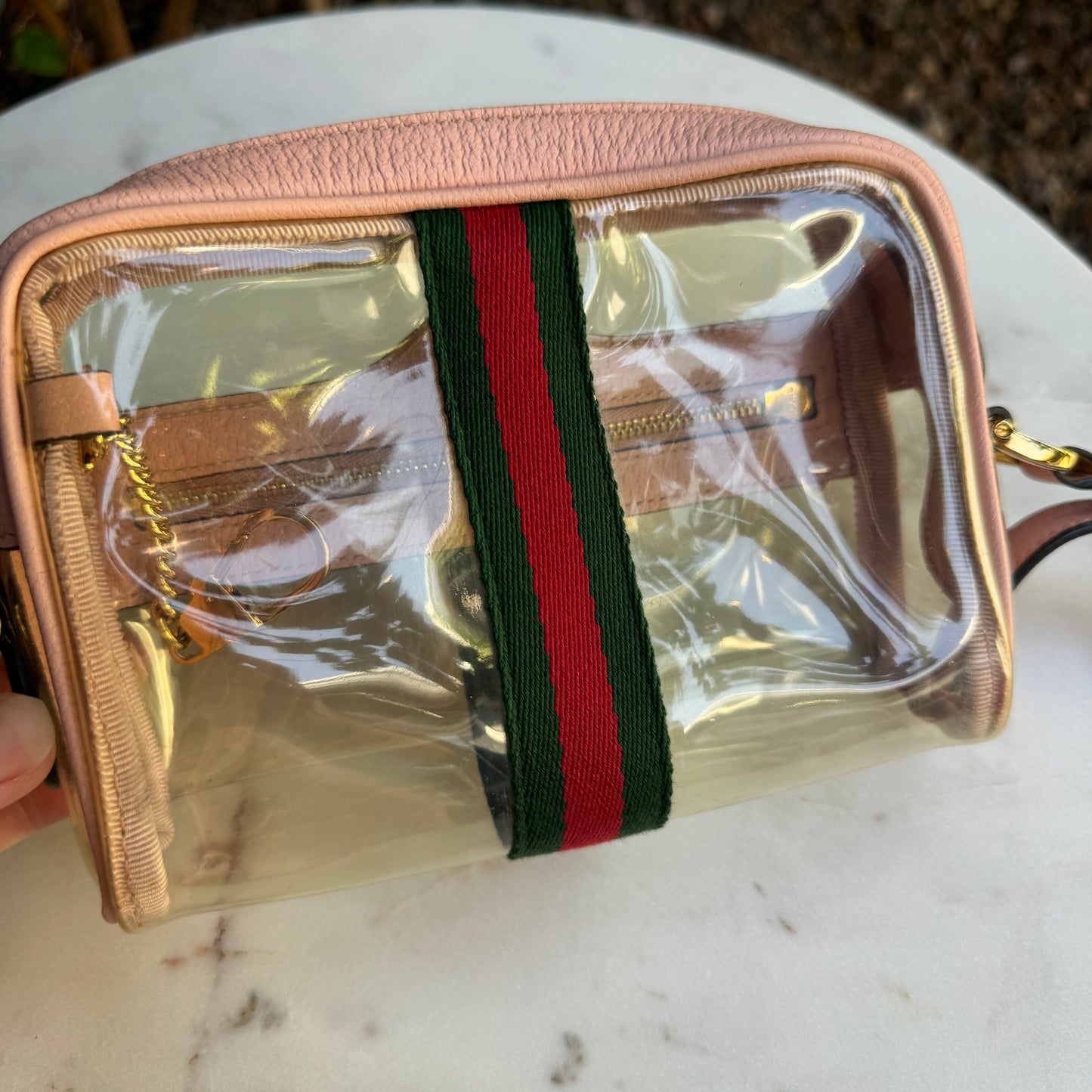 Gucci Vinyl Web Mini Ophidia Crossbody