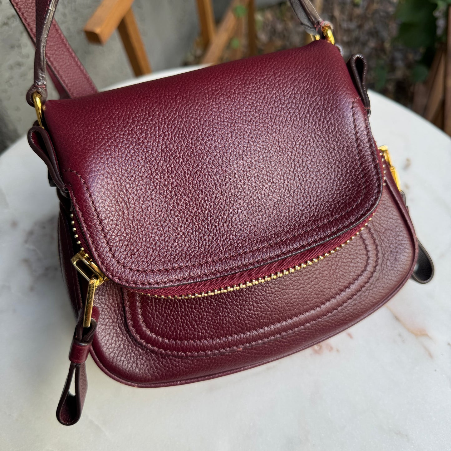 Tom Ford Small Jennifer Leather Crossbody