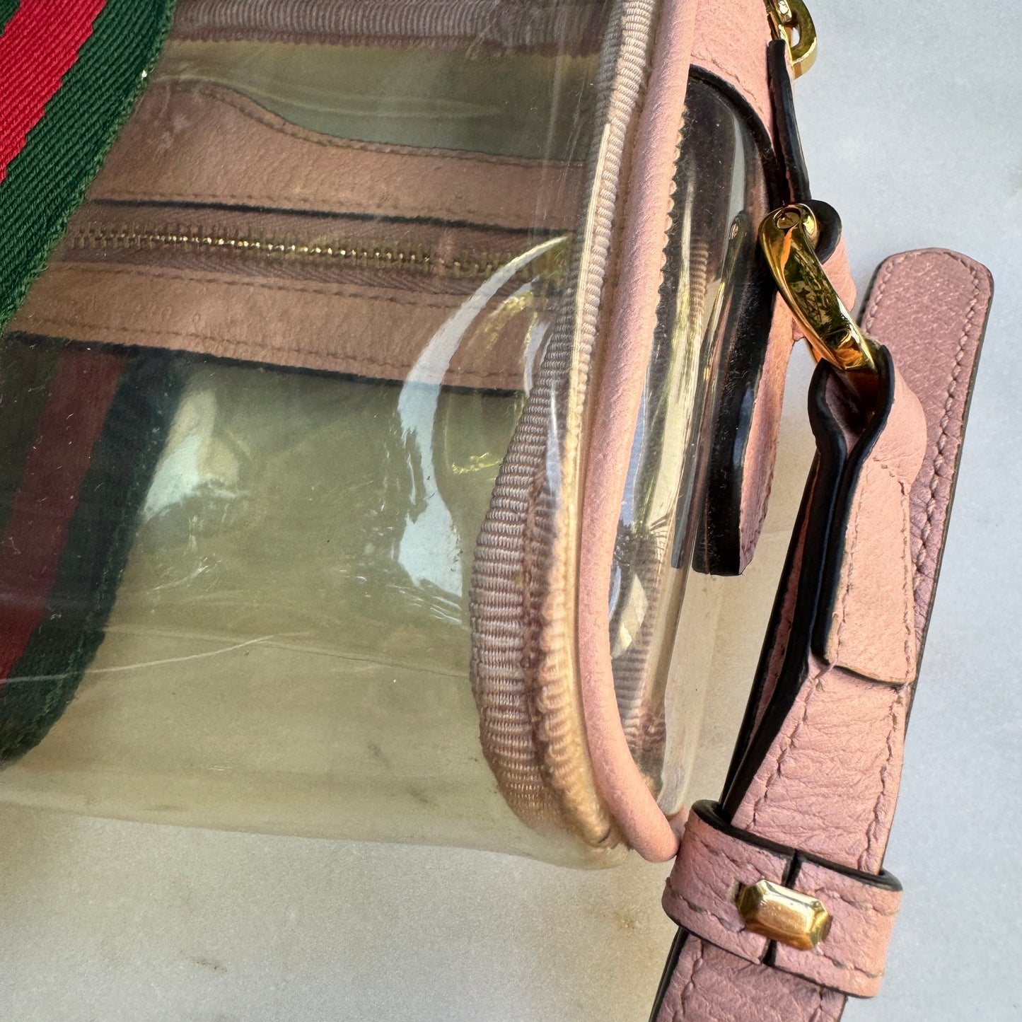 Gucci Vinyl Web Mini Ophidia Crossbody