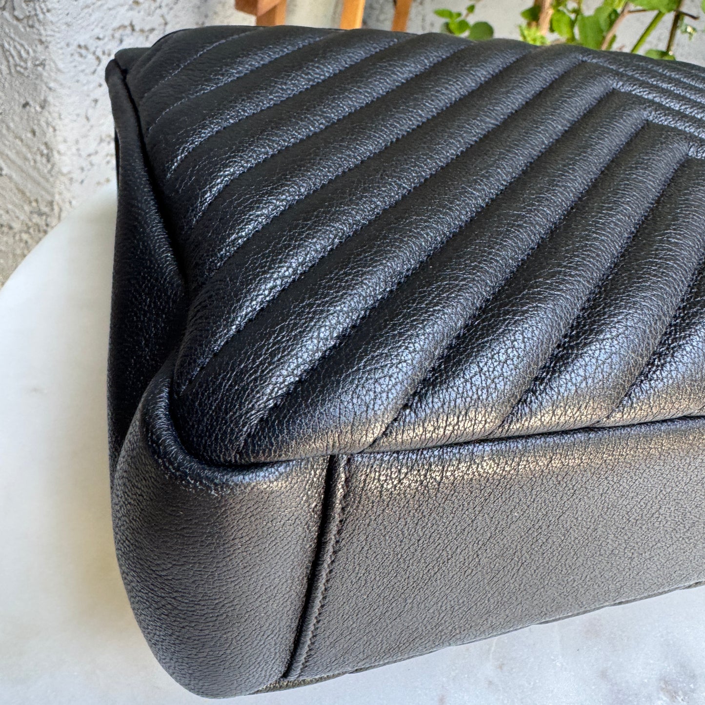 Saint Laurent Monochrome Large College Flap Shoulder Bag