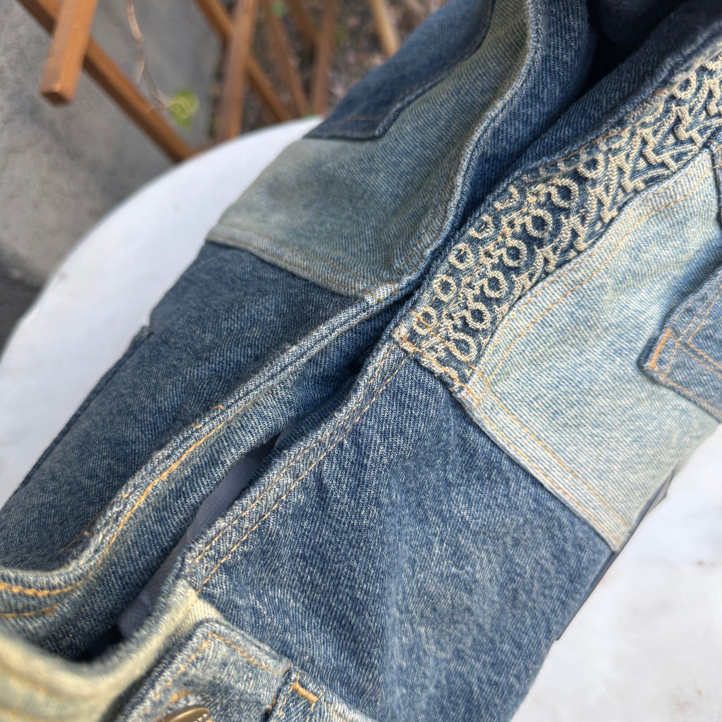 Marc Jacobs The Deconstructed Denim Sack Bag