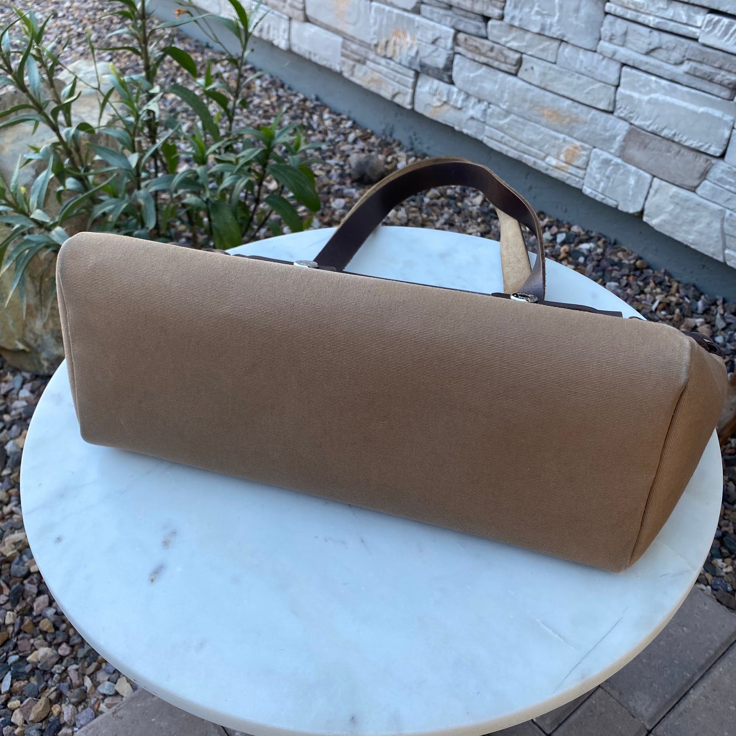 Hermès Herbag Toile Cabas PM Shoulder Bag