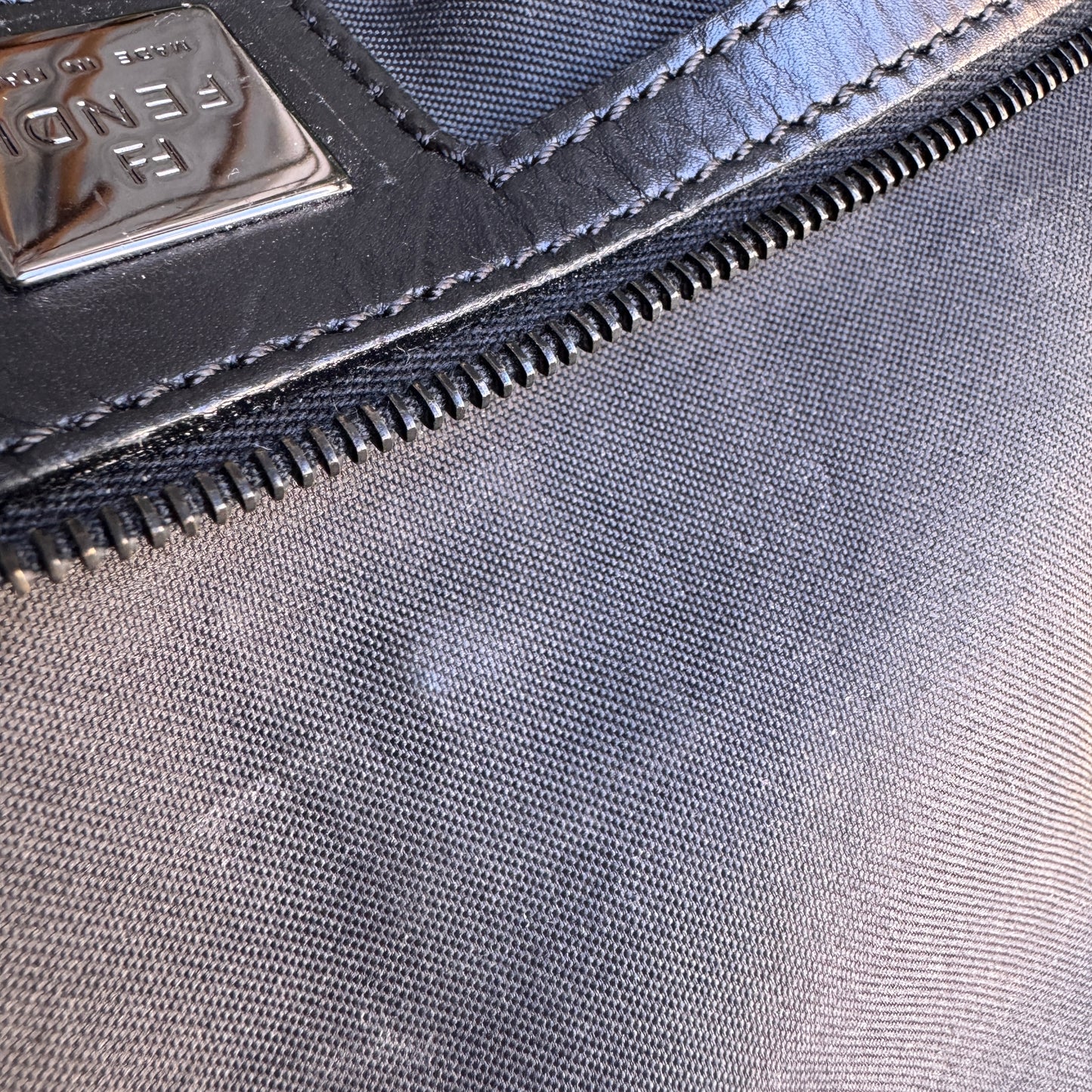 Fendi Vintage Mamma Monogram Baguette Shoulder Bag