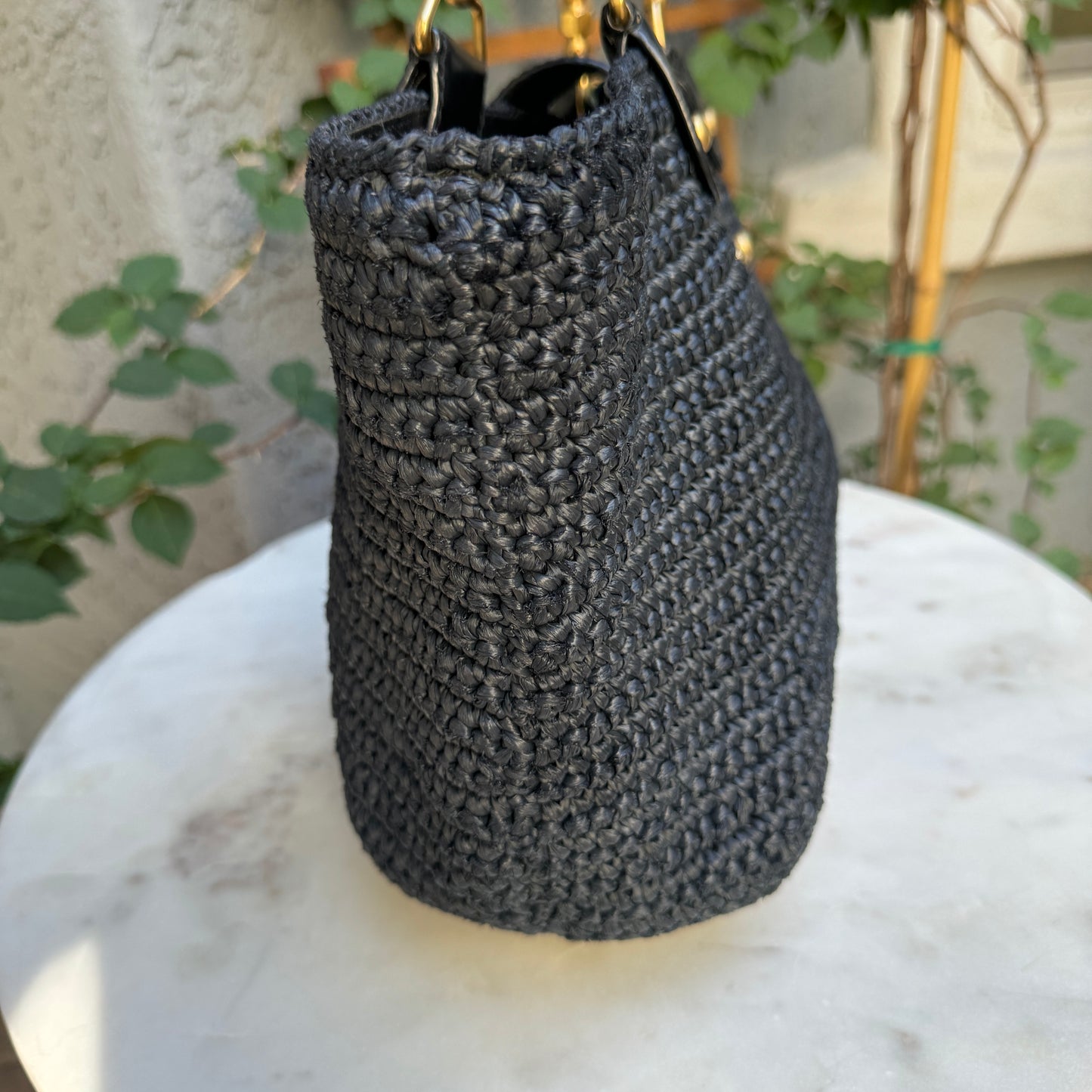 Chanel Raffia Chain Tote