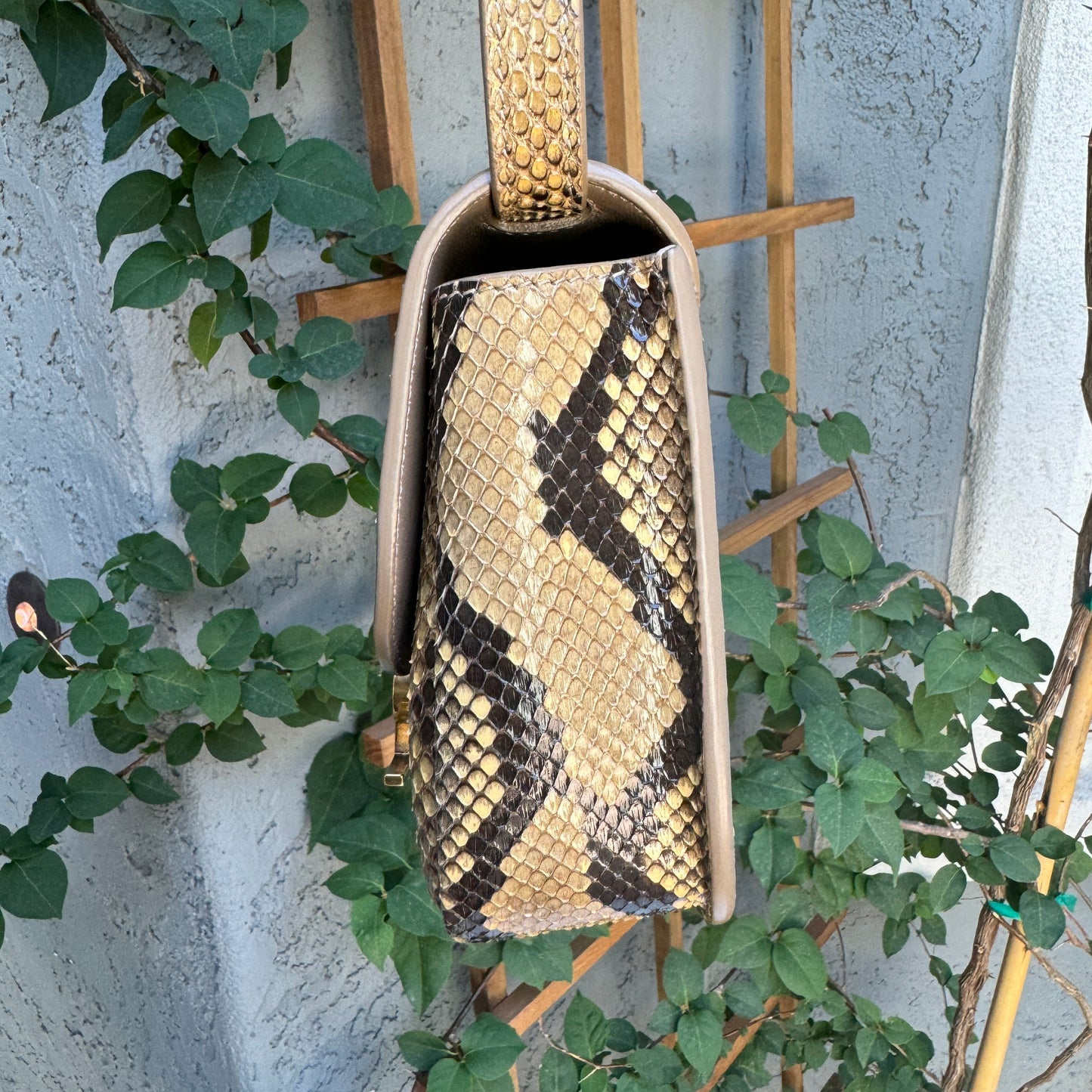 Saint Laurent Kaia Python Crossbody