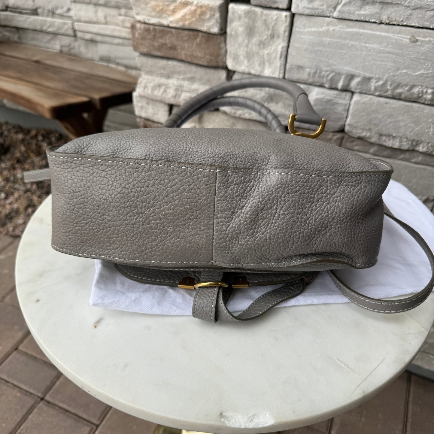 Chloé Small Marcie Double Carry Leather Crossbody