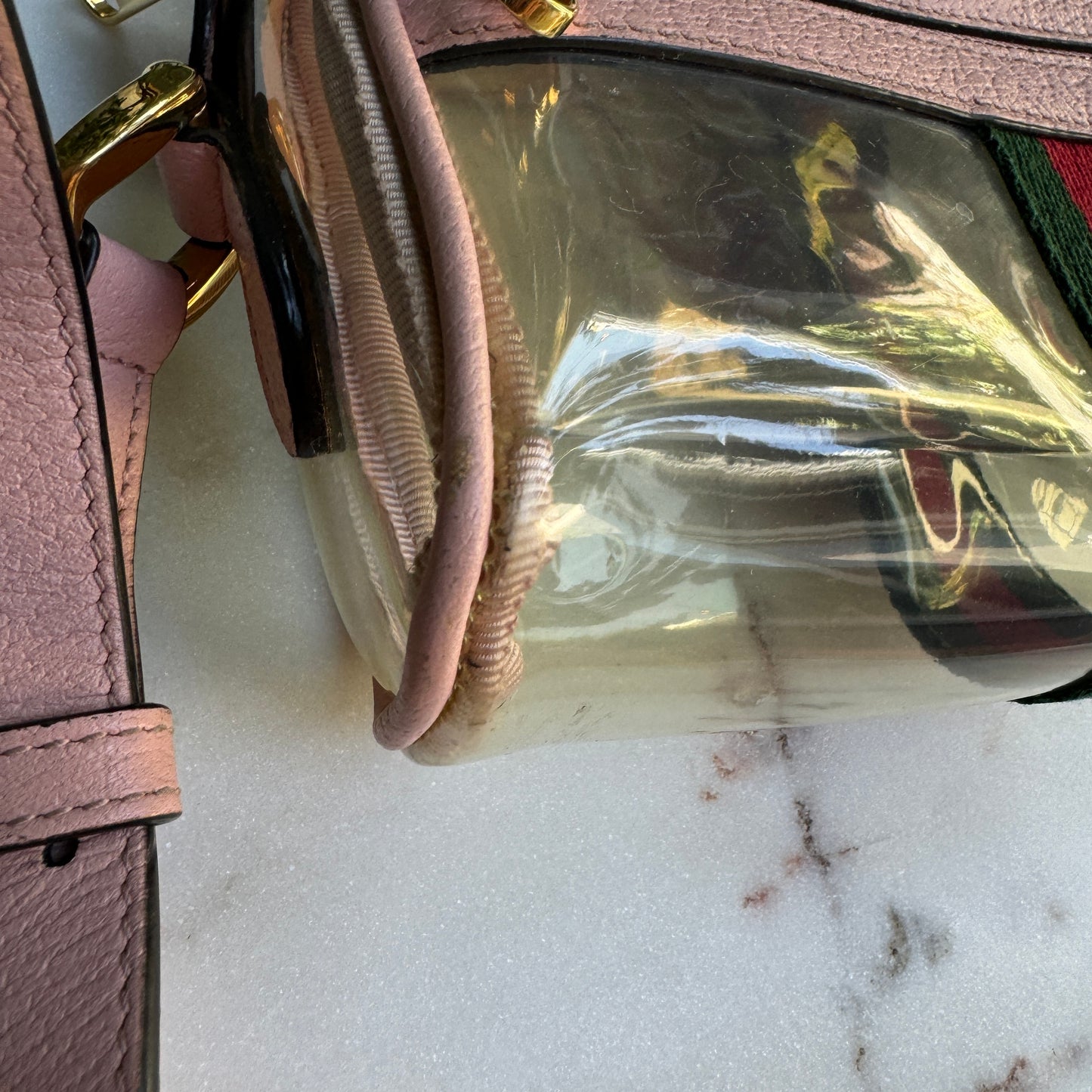 Gucci Vinyl Web Mini Ophidia Crossbody