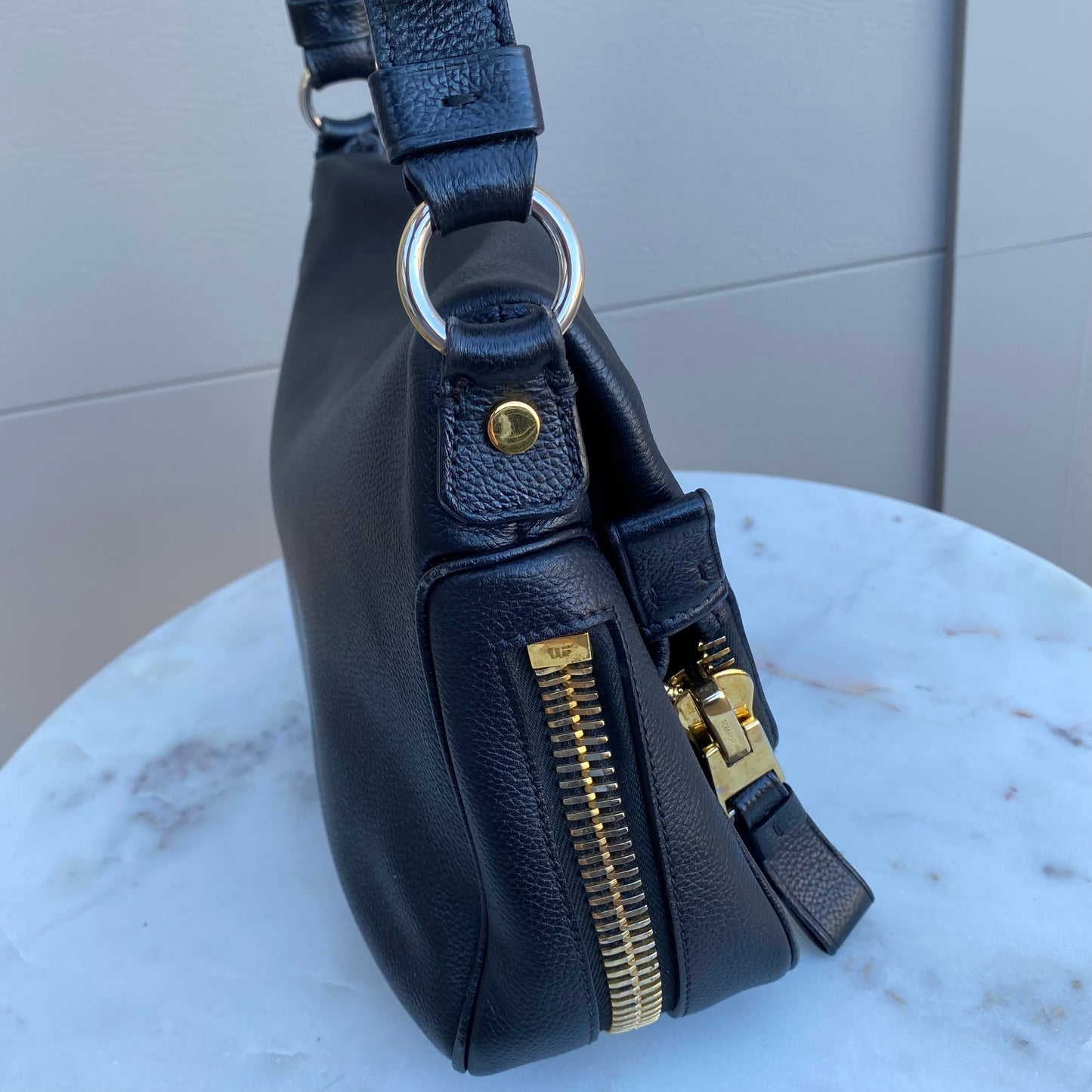 Tom Ford Pebbled Leather Jennifer Crossbody