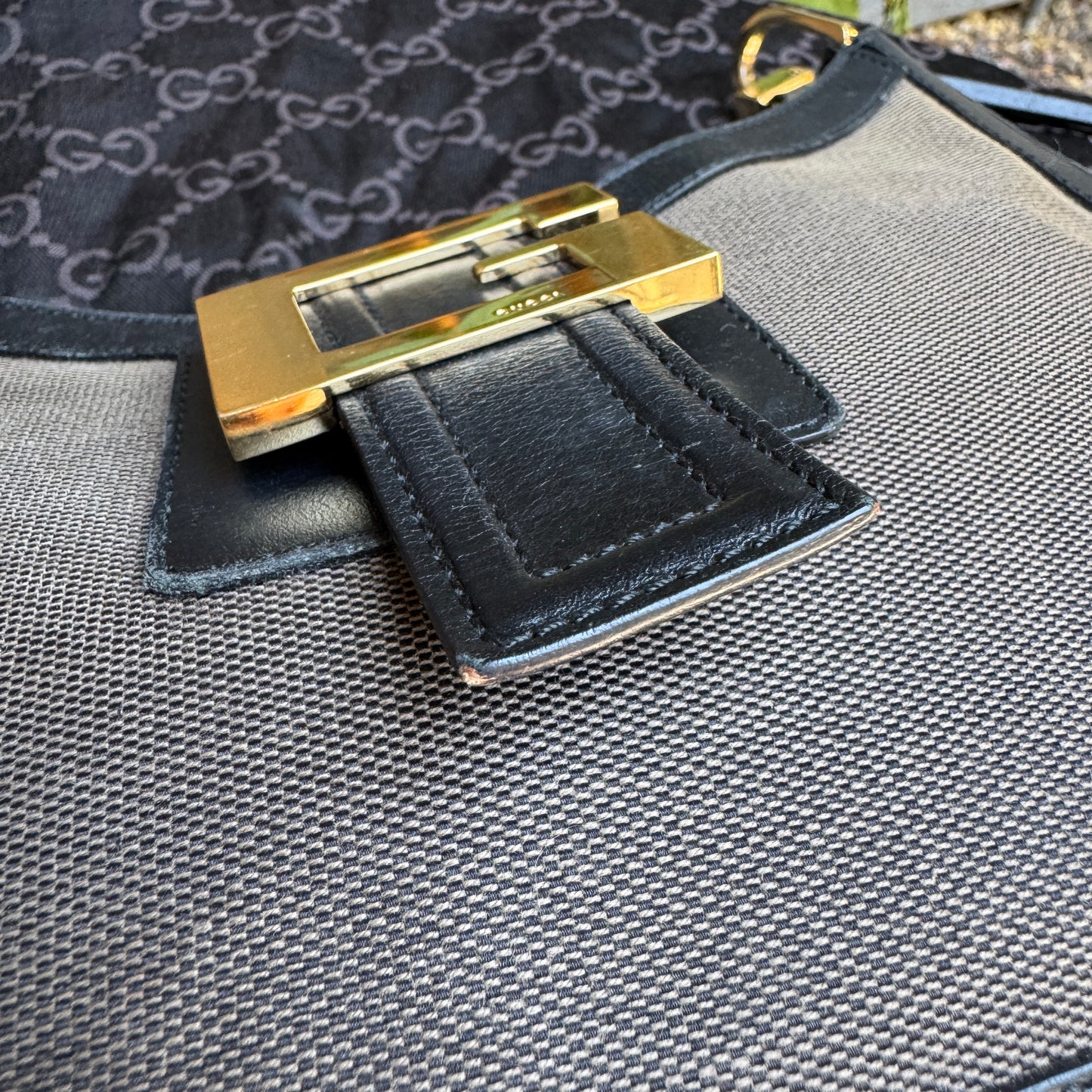Gucci Vintage G Square Logo Shoulder Bag