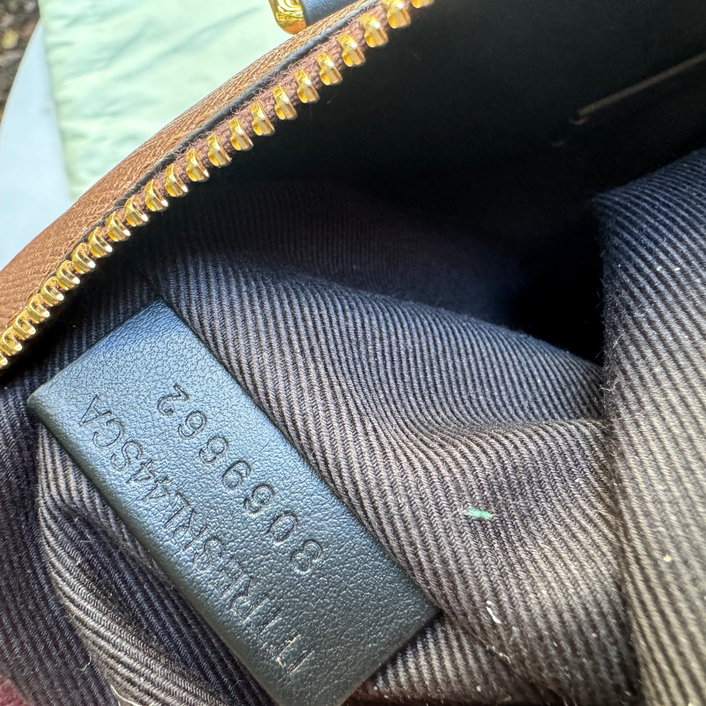 Burberry Dark Birch Brown Check and Leather Medium Bowling Bag