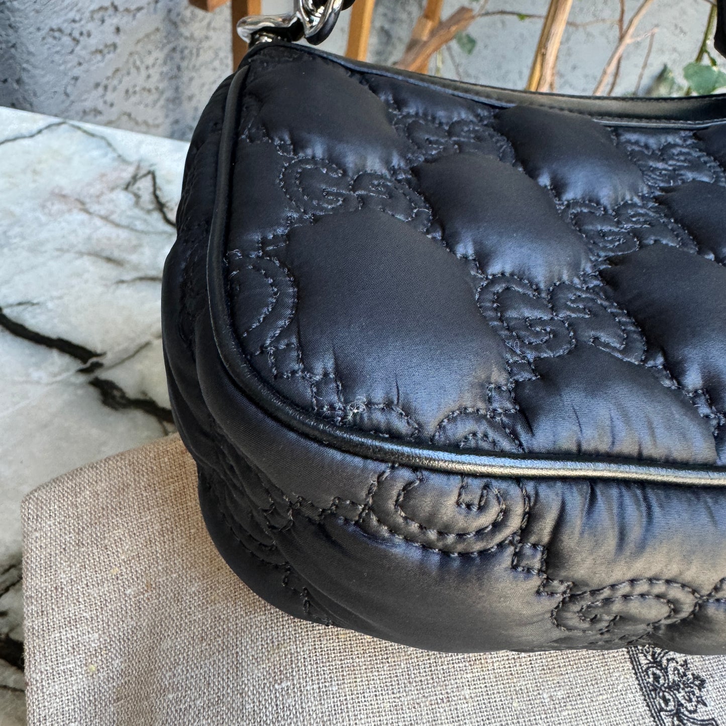 Gucci Matelasse Nylon GG Quilted Crossbody